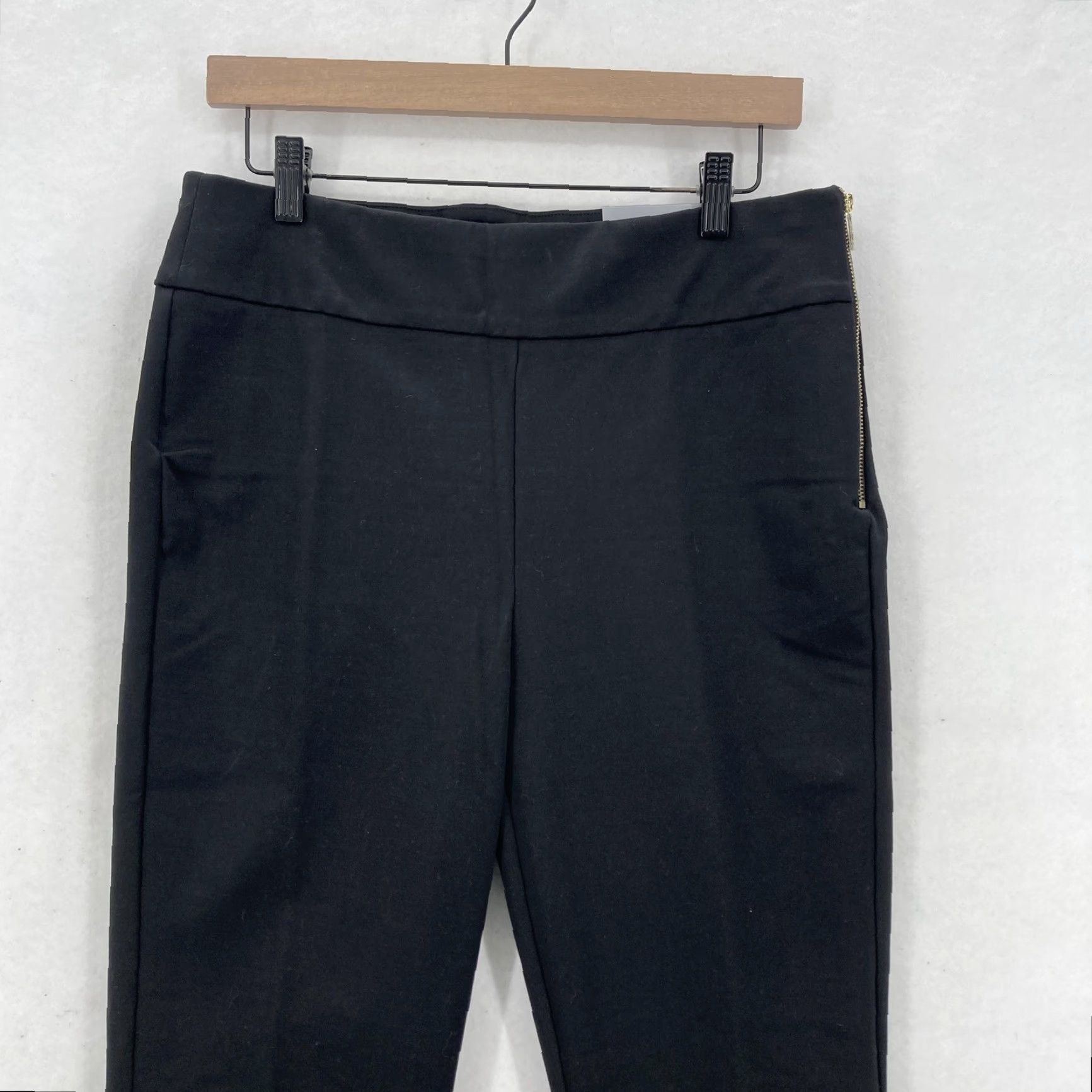 Vintage Chico's Pants Womens 1R US 8 Black So Slimming Ava Slim Leg Side Zip Stretch NWT Size 30" / US 8 / IT 44 - 2 Thumbnail