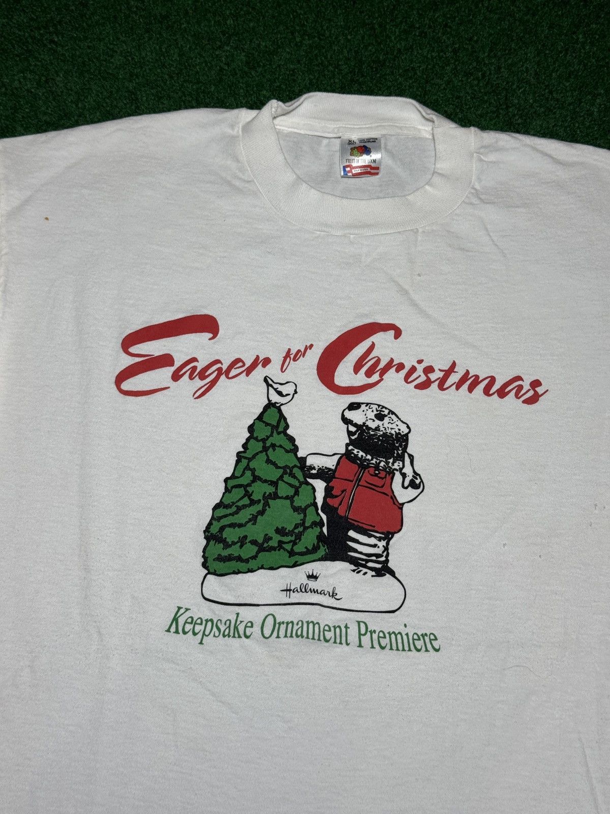 Vintage 90s Eager For Christmas Hallmark Movie Long Sleeve T Shirt Size US XL / EU 56 / 4 - 2 Thumbnail