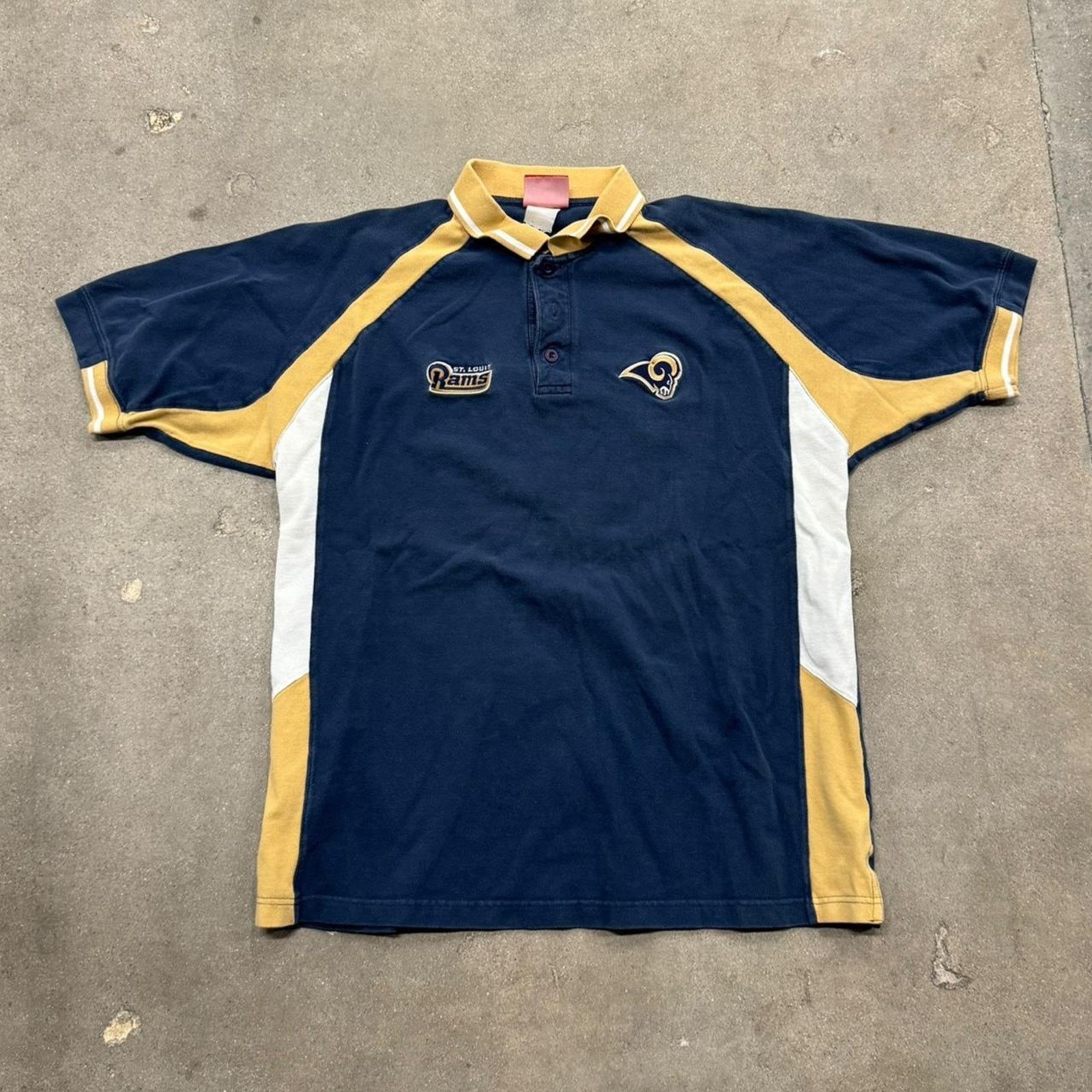 NFL Vintage 90s Rams Polo with a cool embroidery Size US XL / EU 56 / 4 - 1 Thumbnail