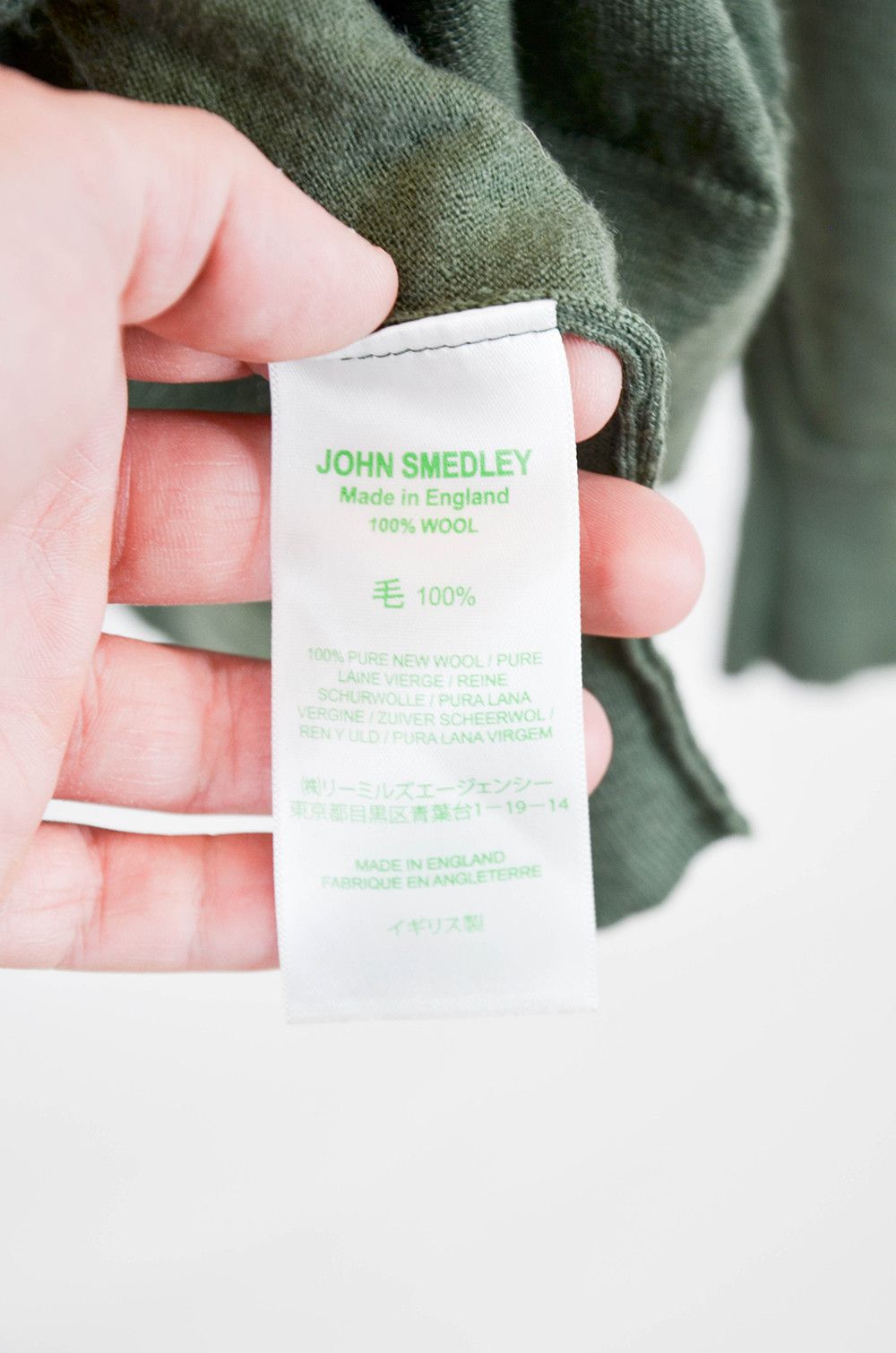 John Smedley John Smedley Wool Sweater XL Grey/Green Size US XL / EU 56 / 4 - 6 Thumbnail