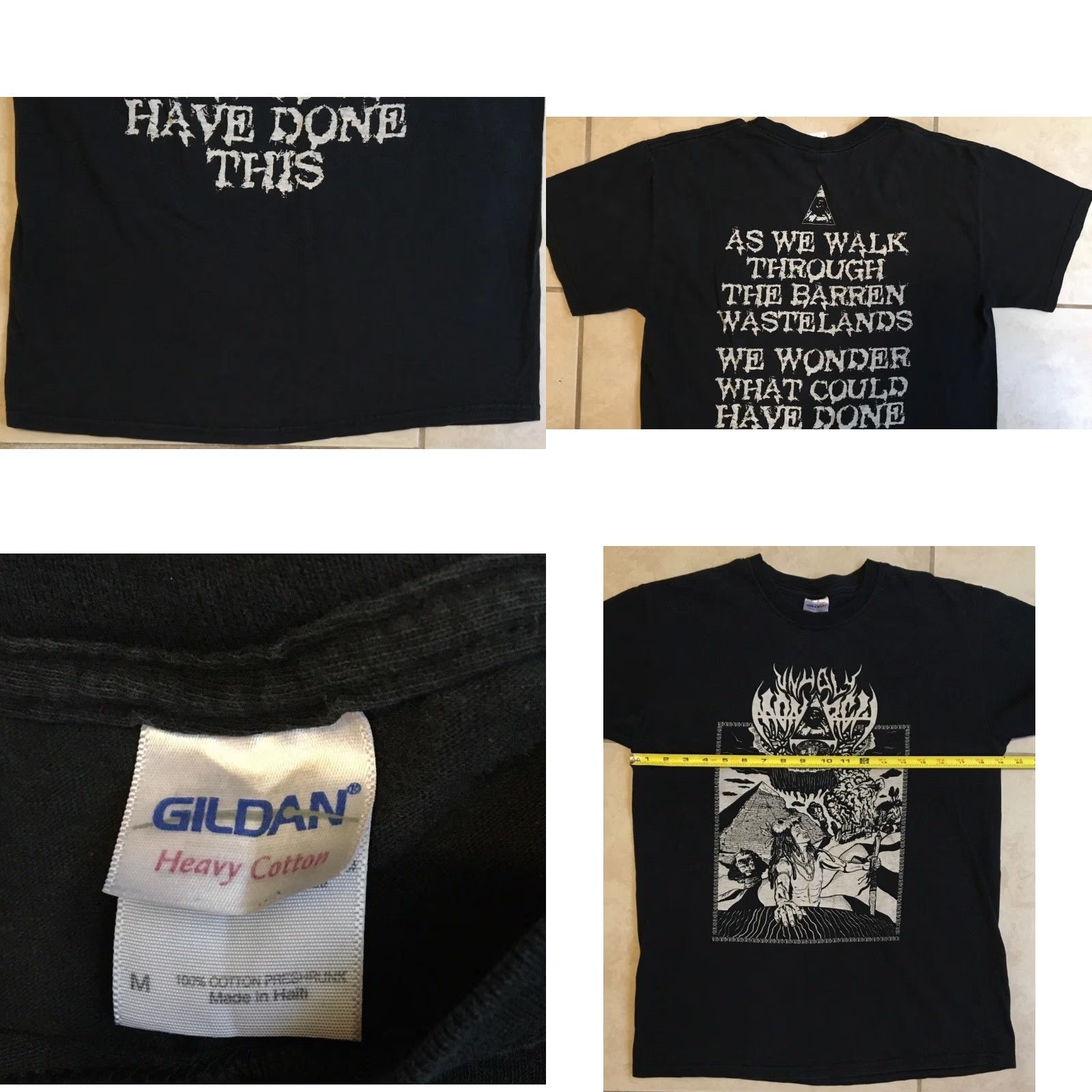 Vintage Megadeth Unholy Monarch T-Shirt Black S Short Sleeve Vintage Grunge 80s 90s Rock Band Concert Emo Goth Y2K Mens Shirts Size US S / EU 44-46 / 1 - 8 Thumbnail