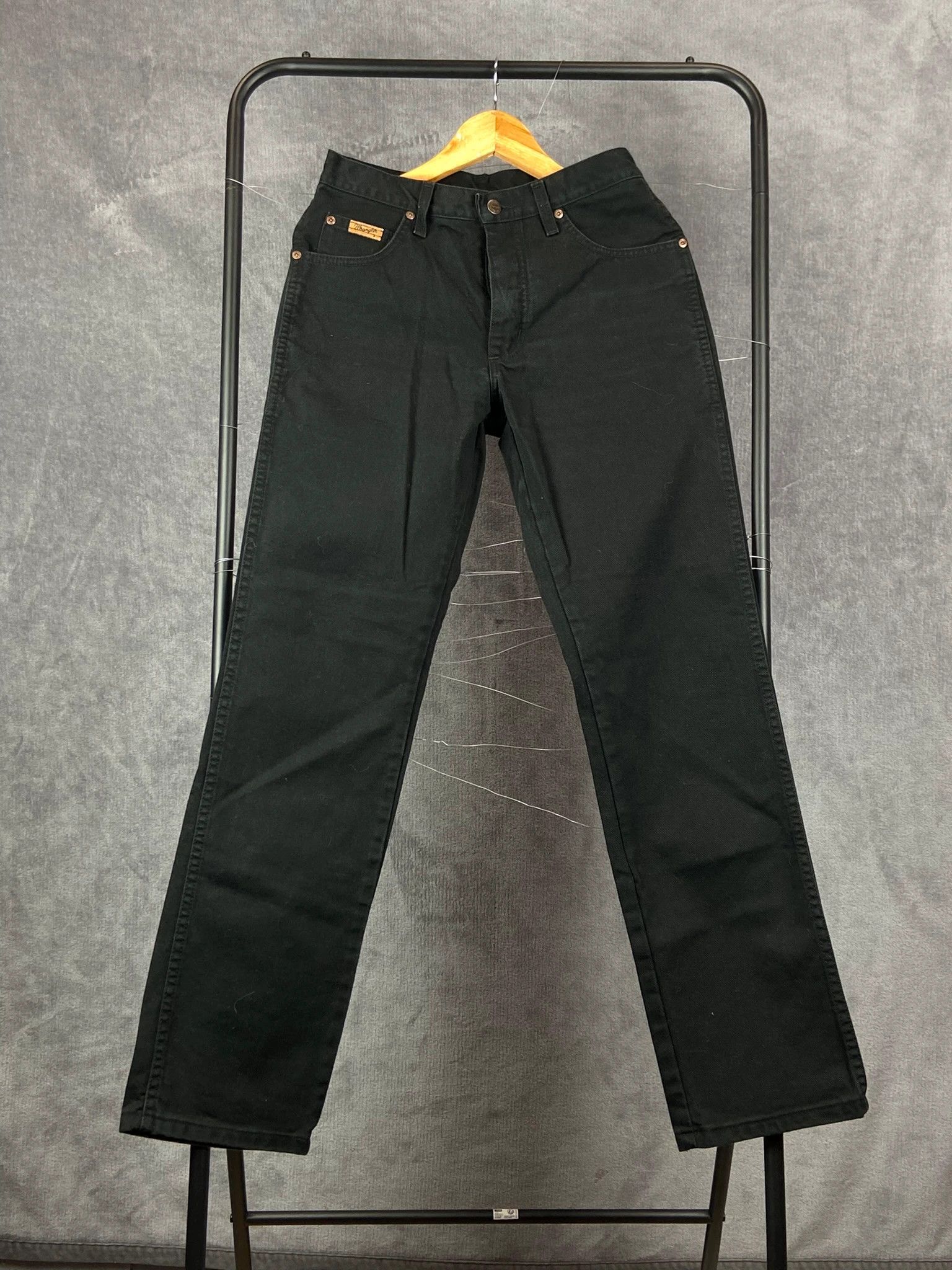 Wrangler Wrangler Black Straight Jeans W30 Vintage Denim Size US 32 / EU 48 - 1 Thumbnail