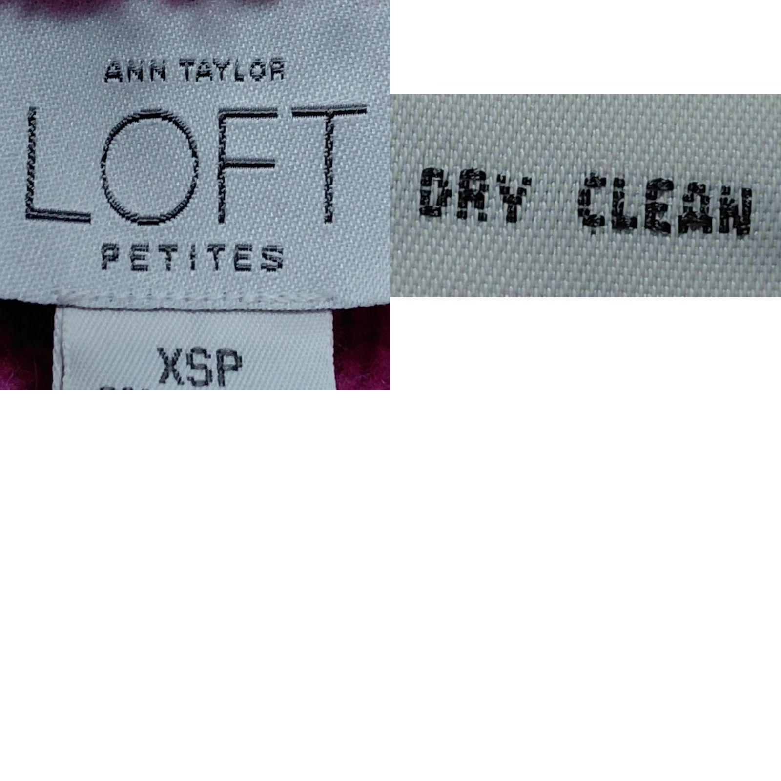 Ann Taylor ANN TAYLOR LOFT PETITES Wool Blend Angora Sweater Pink Knit XS Turtleneck Long Sleeve Pullover Casual Workwear Women Size XS / US 0-2 / IT 36-38 - 8 Thumbnail
