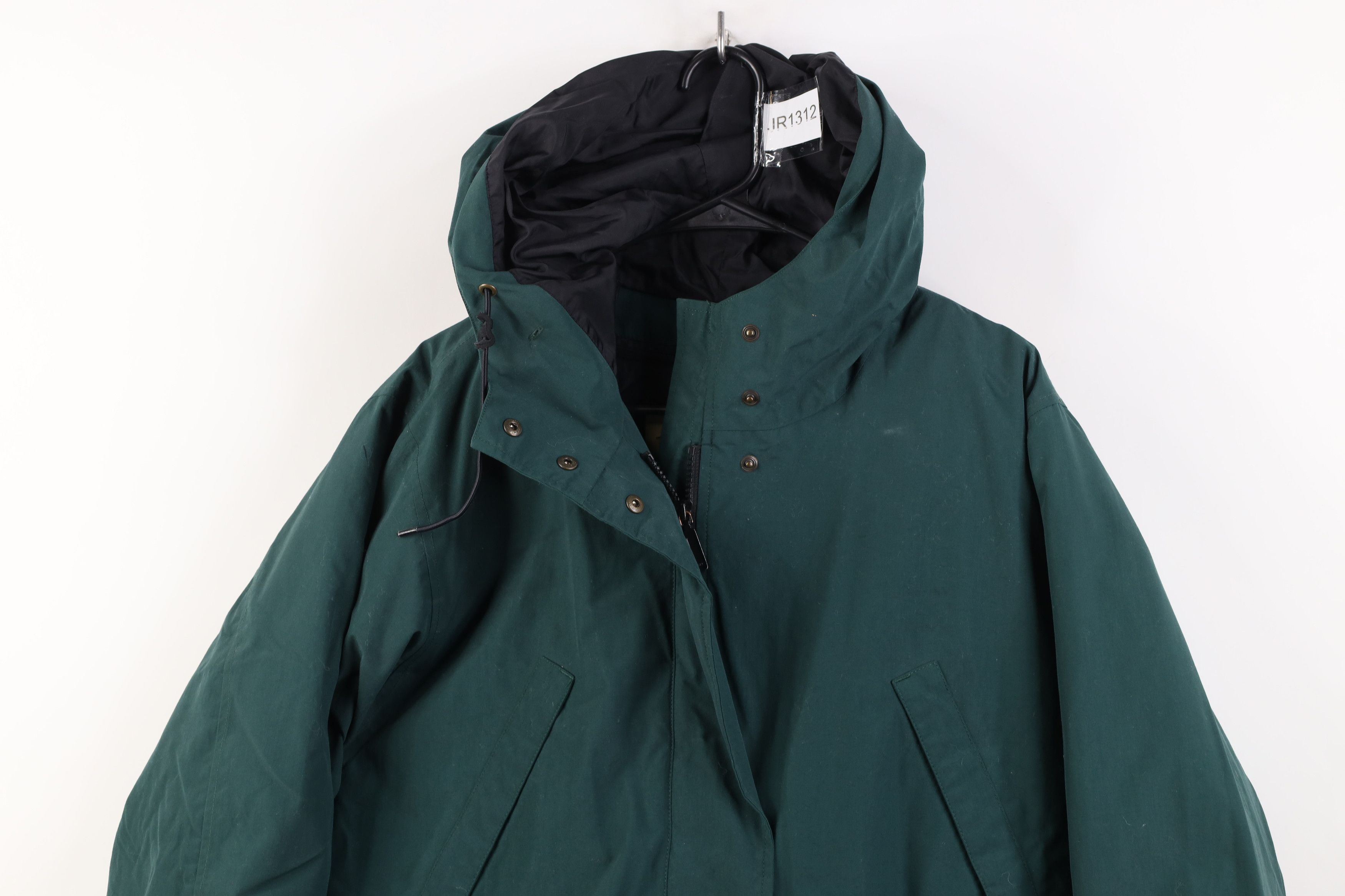 Eddie Bauer Vintage 90s Eddie Bauer Duck Down Hooded Parka Jacket Green Size S / US 4 / IT 40 - 2 Thumbnail