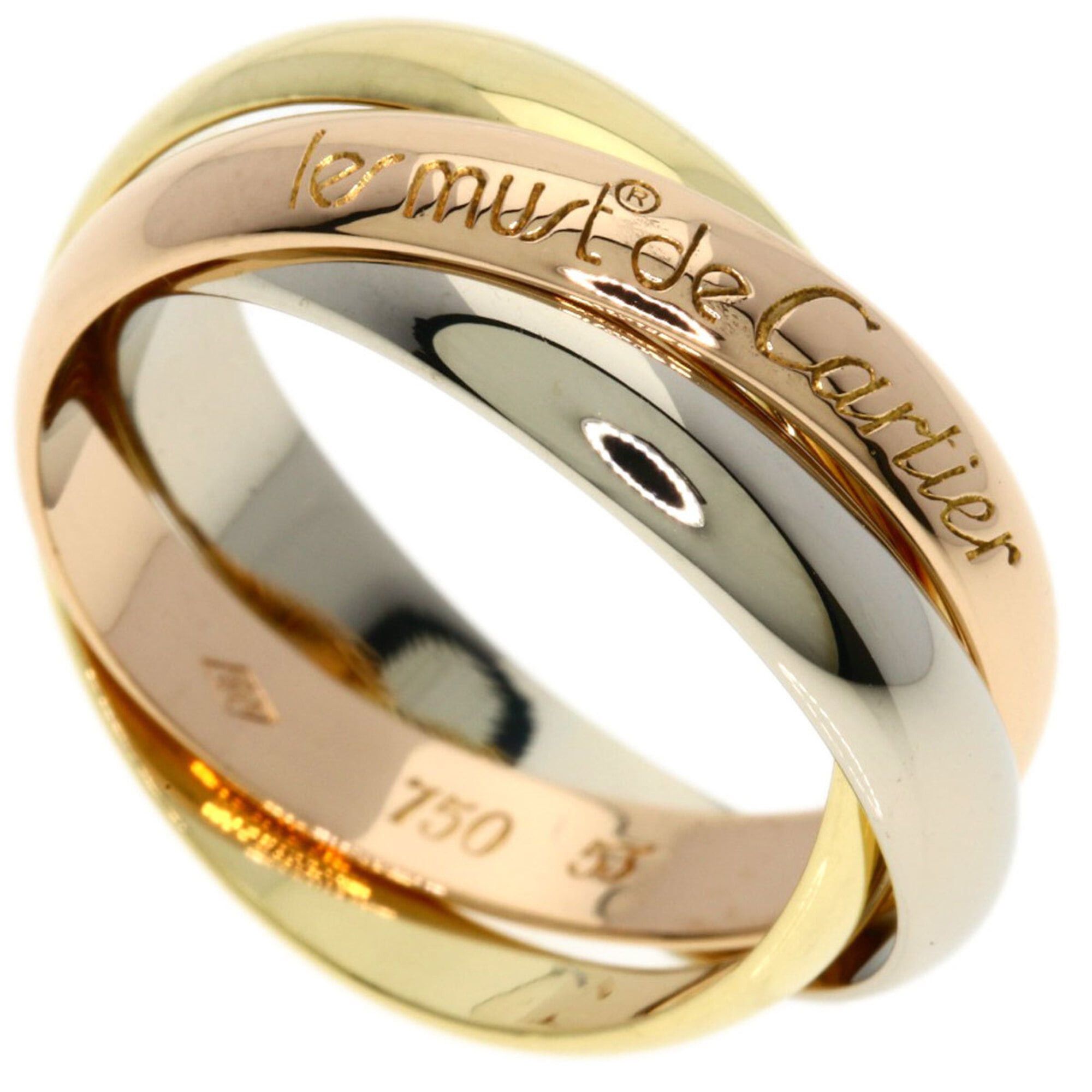 Cartier Cartier Trinity #53 Ring - 18K Yellow Gold/18K Pink White Gold Women's CARTIER Size ONE SIZE - 1 Thumbnail