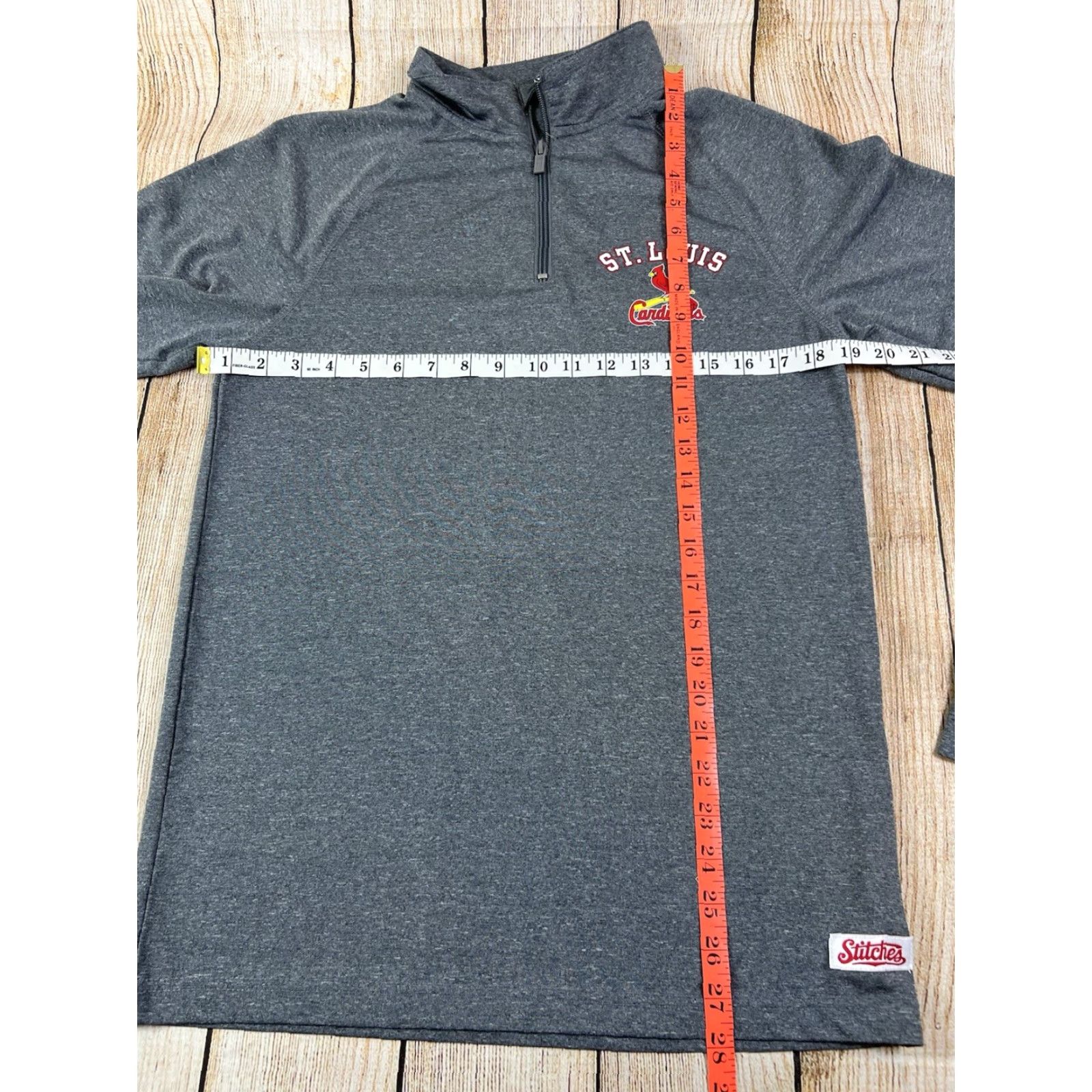 Vintage Mens St Louis Cardinals Baseball Stitches 1/4 Zip Long Sleeve Shirt Size S Gray Embroidered Logo 1/4 Zip Pullover Adult Mens Baseball Size US S / EU 44-46 / 1 - 4 Thumbnail