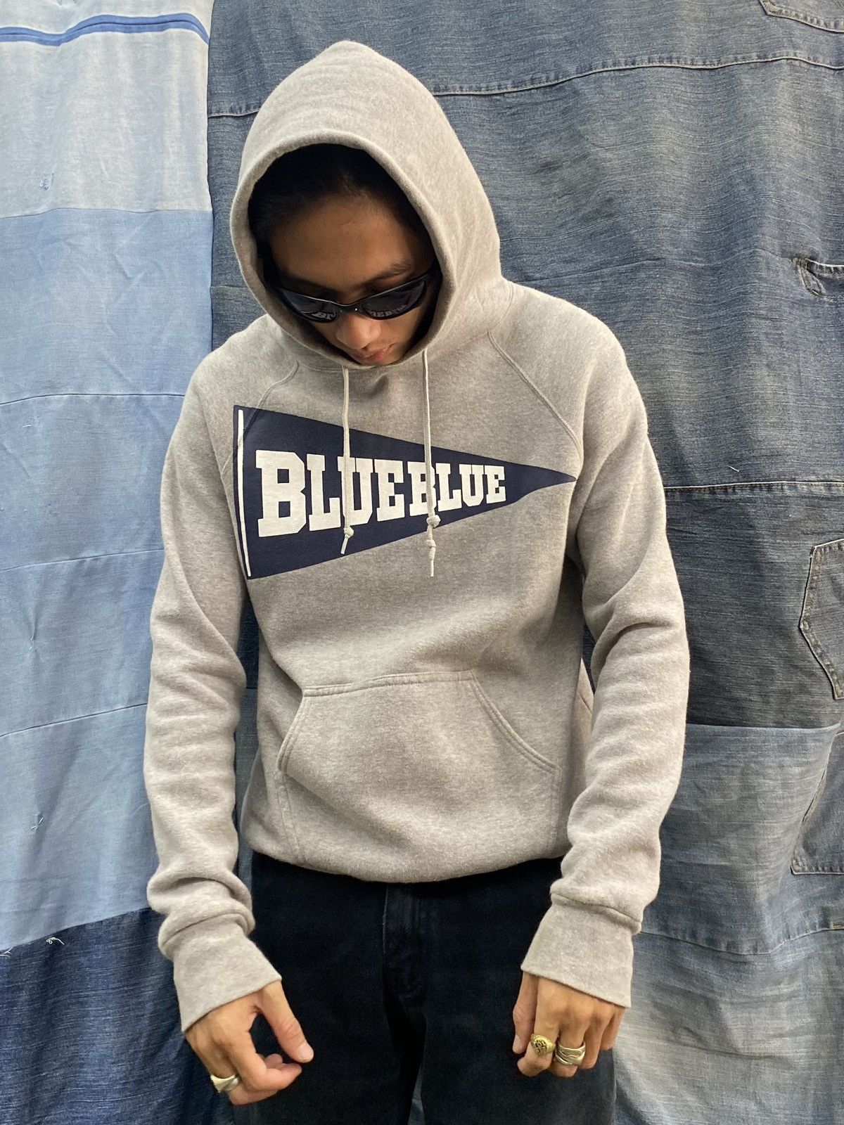 Blue Blue Japan × Japanese Brand Blue blue japan grey hoodie Size US M / EU 48-50 / 2 - 2 Thumbnail
