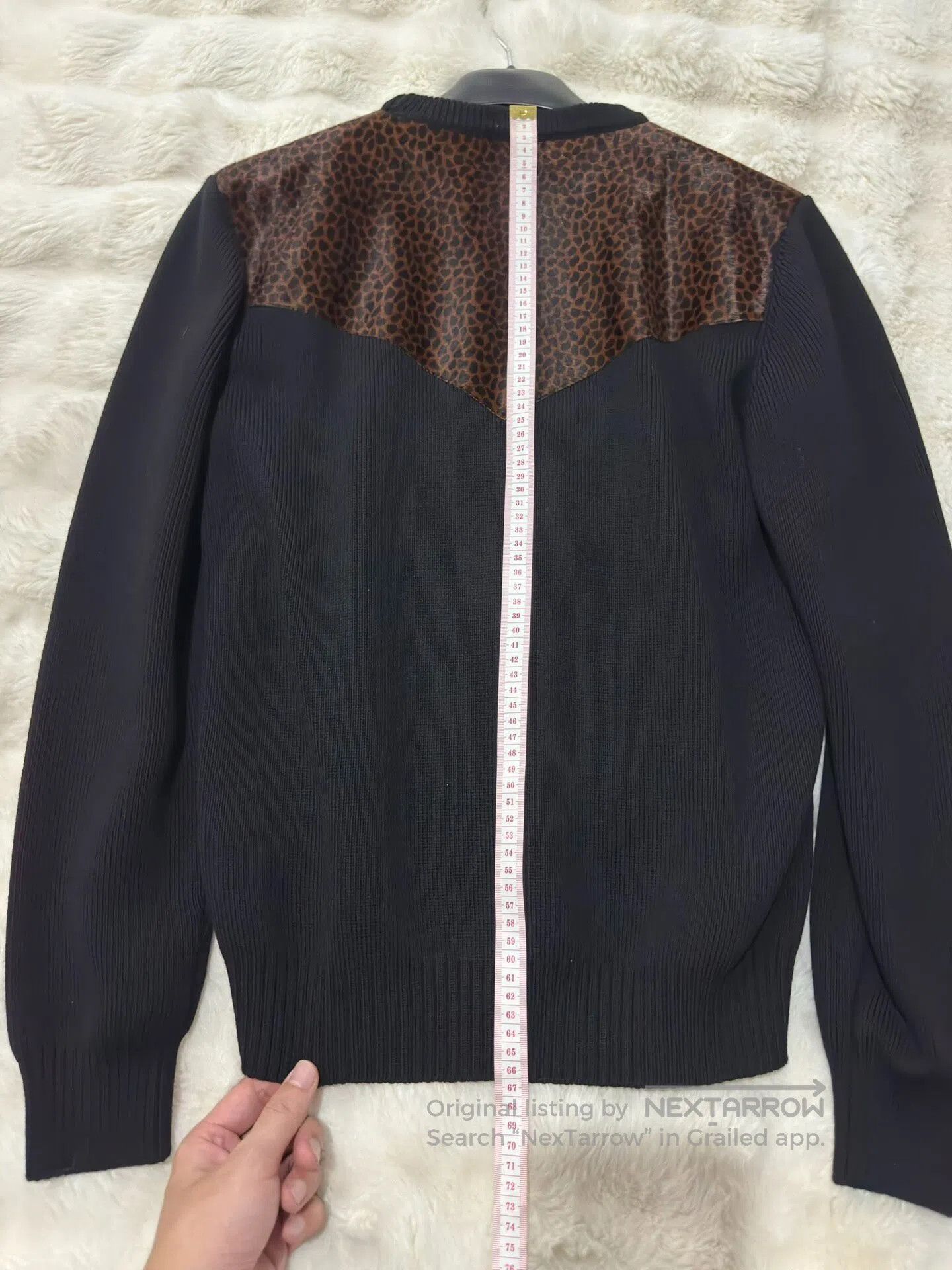 Saint Laurent Paris Saint Laurent Paris Original year leopard print leather sw Size US L / EU 52-54 / 3 - 8 Thumbnail