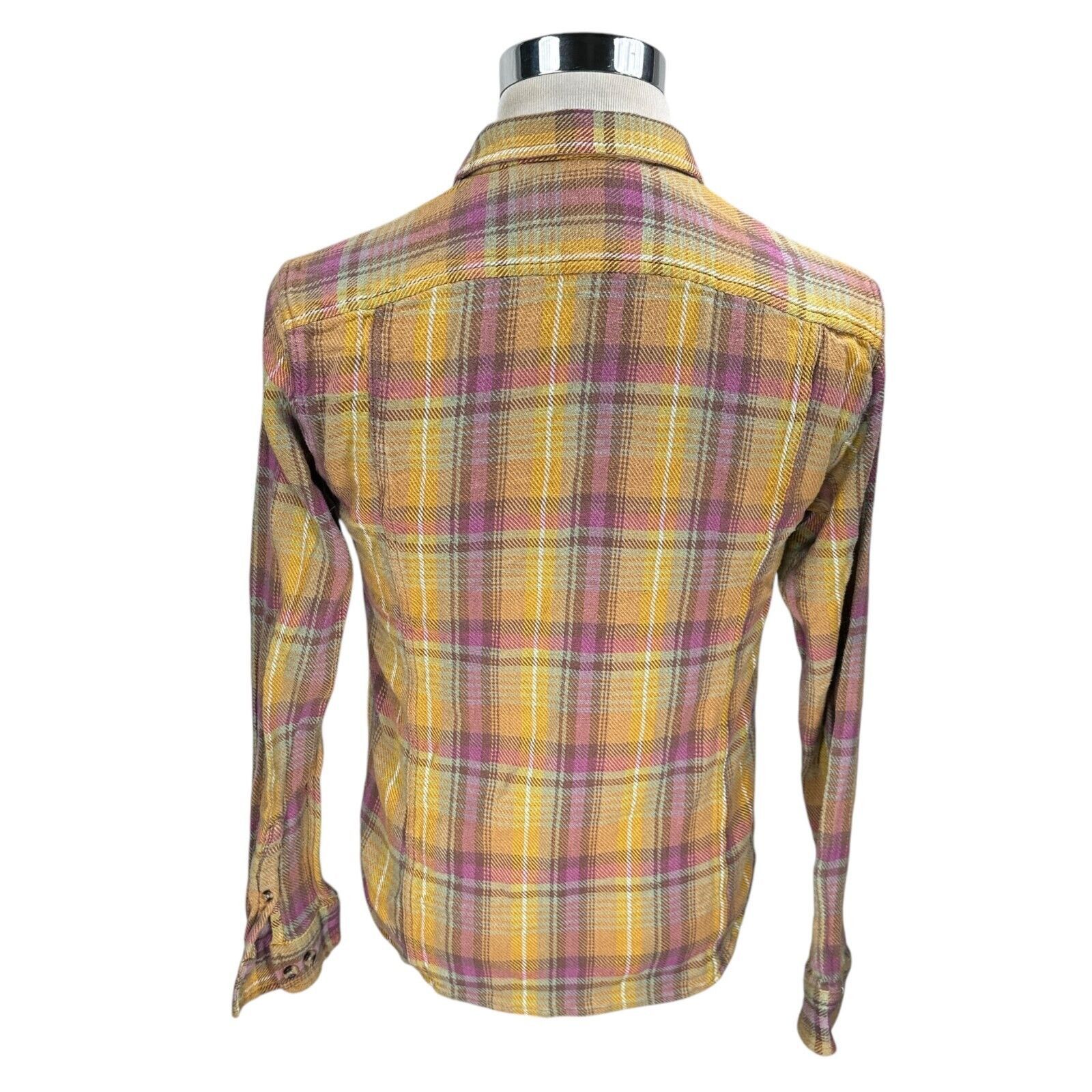 Corridor Corridor NYC Flannel Shirt Men’s Small Yellow Button Up Size US S / EU 44-46 / 1 - 5 Thumbnail