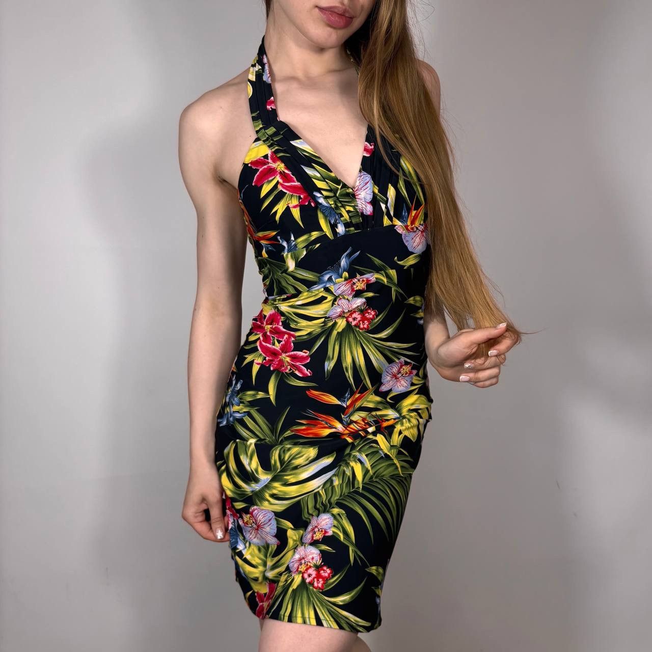 Dolce & Gabbana Vintage 00s Dolce Gabbana Summer Floral Y2K Style Midi Dress Size S / US 4 / IT 40 - 3 Thumbnail