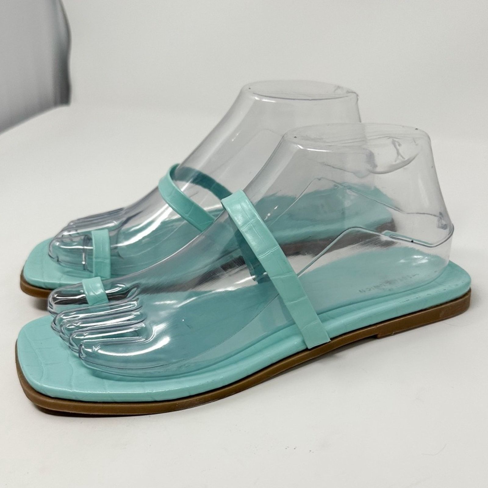 14th & Union 14th & Union Cece Blue Toe Thong Sandals, NEW Size 7 Size US 7 / IT 37 - 5 Thumbnail