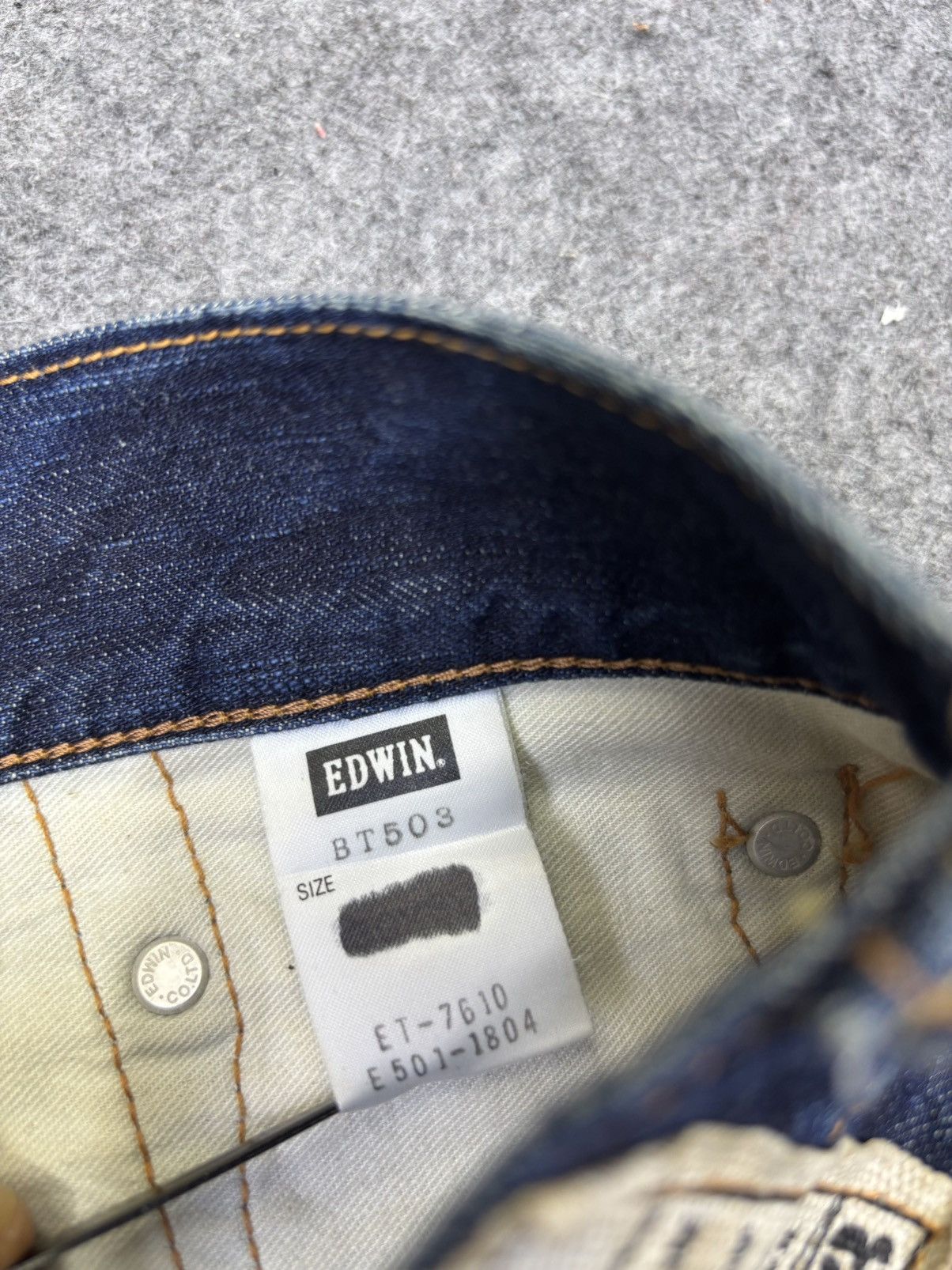 Edwin 💥Rare Fades💥Archival Edwin 503 Rare Straight Cut Denim K30 Size US 33 - 13 Thumbnail