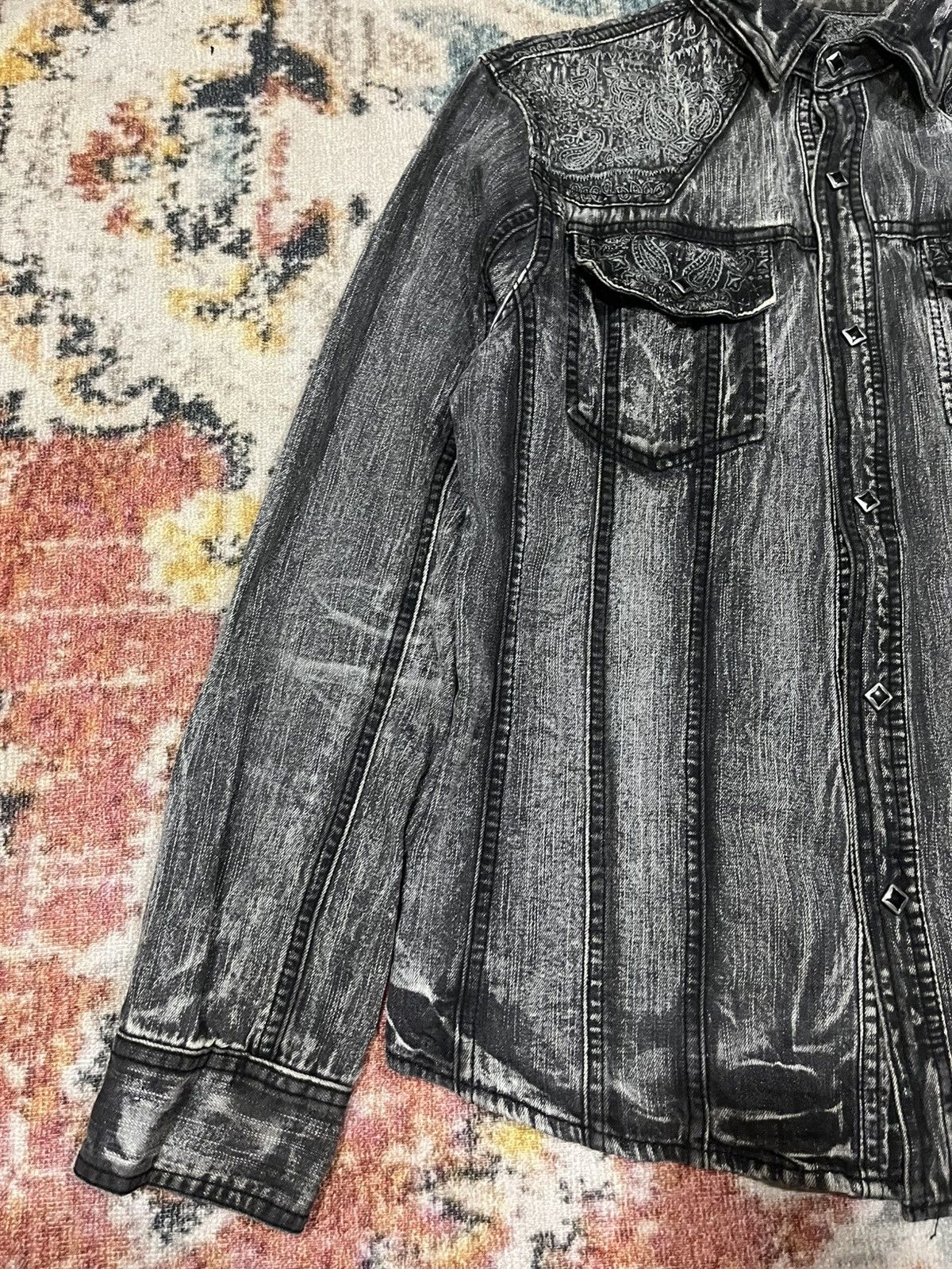 In The Attic Black denim western shirt Size US M / EU 48-50 / 2 - 3 Thumbnail