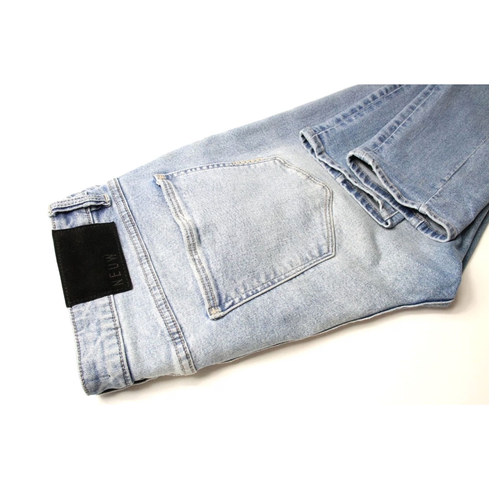 Vintage NEUW Iggy Skinny Jeans Men's W34/L32 Stretch Button Fly Fade Effect Jeans Size US 34 / EU 50 - 5 Thumbnail