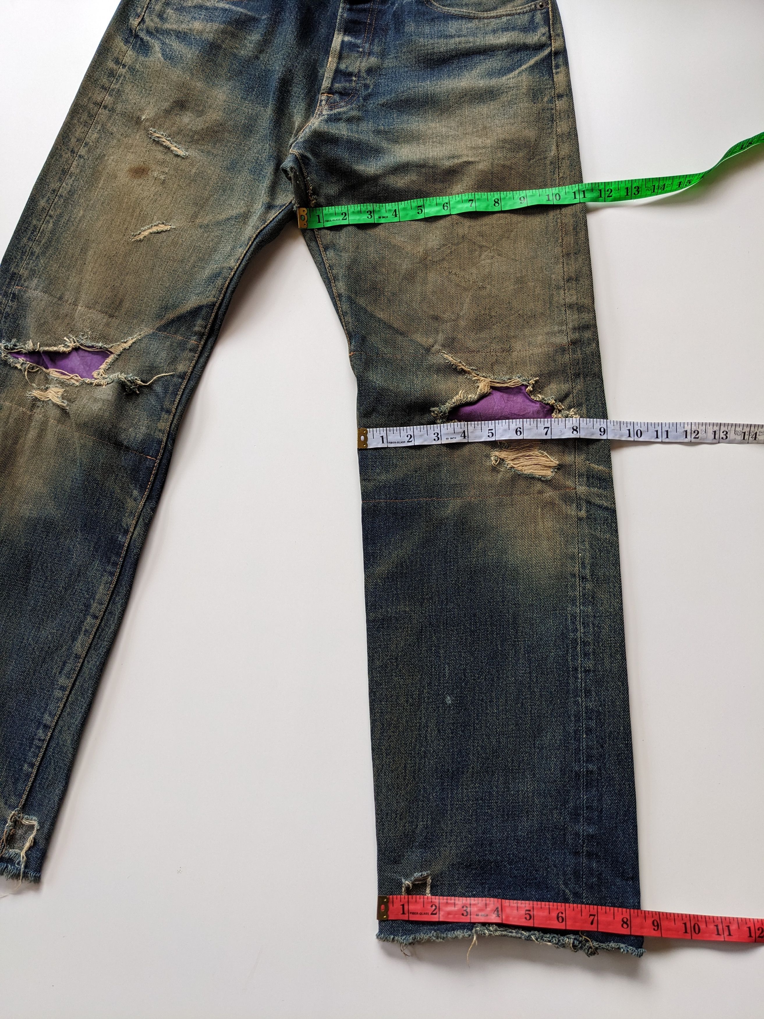 Denime Denime rusty patchwork selvedge distresses jeans Size US 32 / EU 48 - 12 Thumbnail