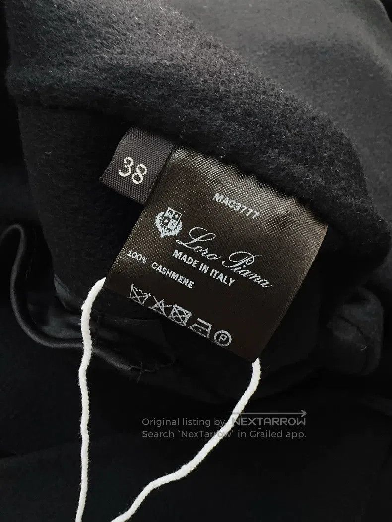 Loro Piana Lora Piana Black Cashmere Long Single-breasted Coat Jacket Size XS / US 0-2 / IT 36-38 - 8 Thumbnail