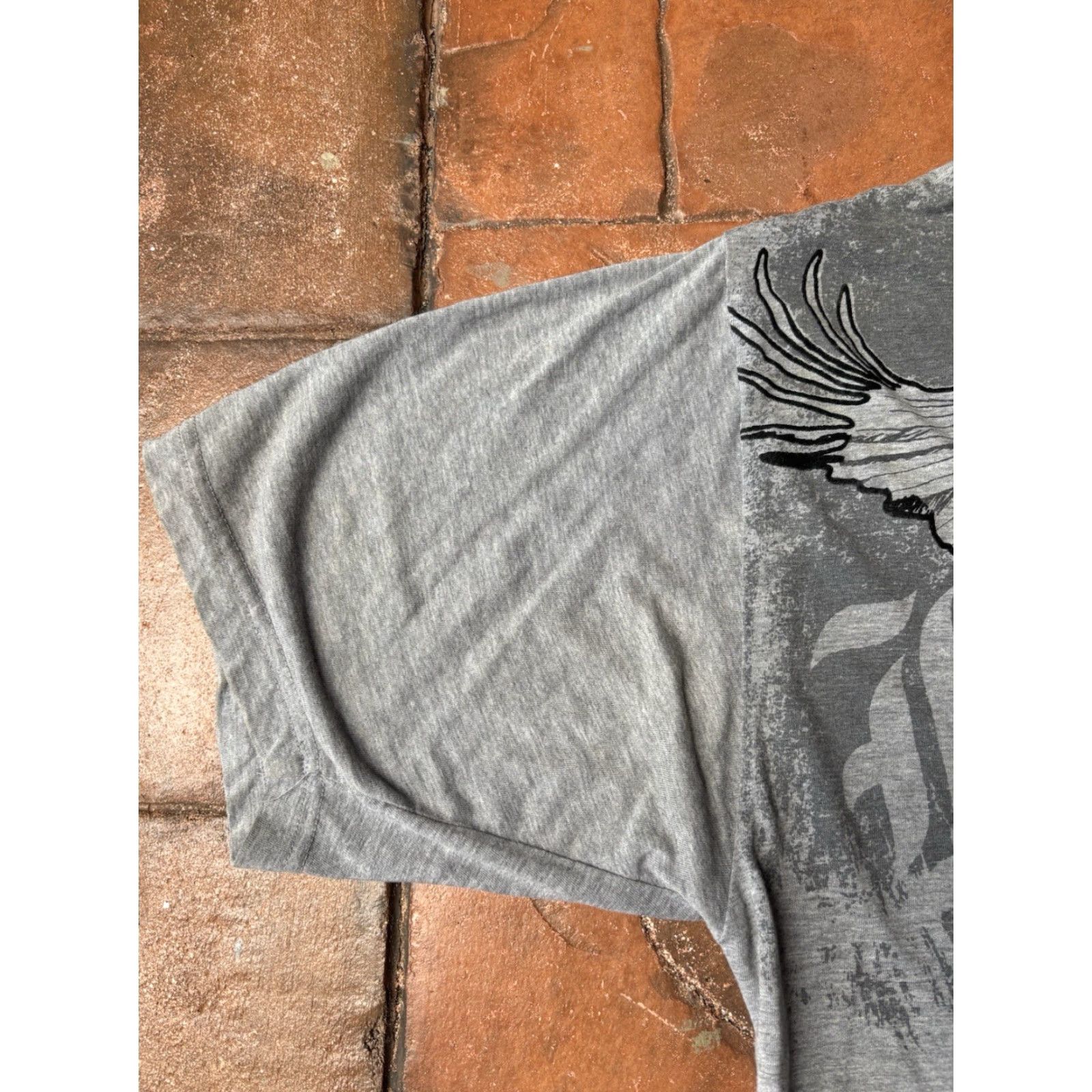 Karl Kani VINTAGE Karl Kani T-Shirt XL Gray Short Sleeve Crew Neck Graphic Print AOP Bird Grunge Hip-Hop Halloween Punk Rock Size US XL / EU 56 / 4 - 6 Thumbnail