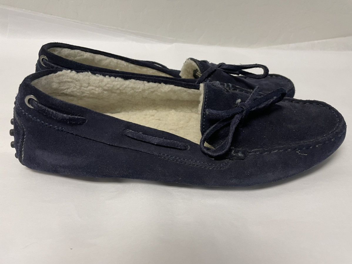 Tod's Shearling Lined Suede Drivers Size US 8.5 / IT 38.5 - 3 Thumbnail
