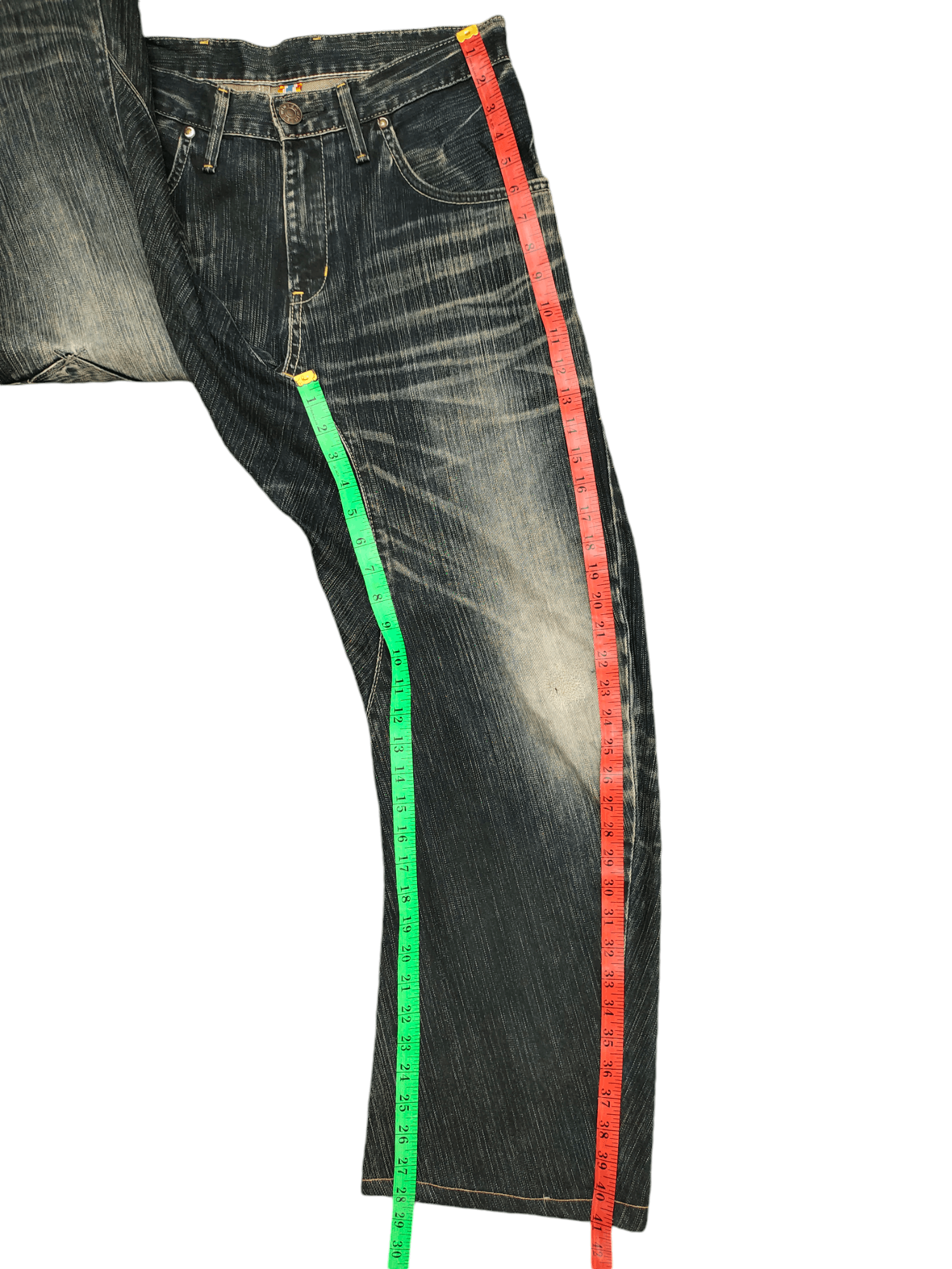 Edwin Edwin Function Clawmark Distress Loose Denim Jeans Y2k Size US 30 / EU 46 - 10 Thumbnail