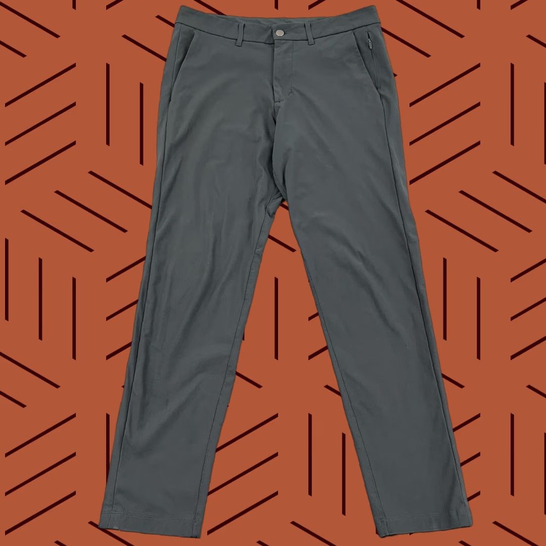 Lululemon Pants Commission Mens 32 x 30 Slim Fit Gray Performance Golf Travel