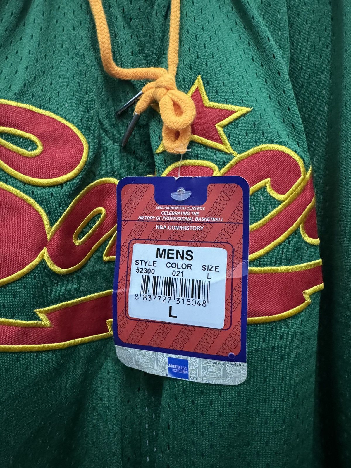 Just Don × Mitchell & Ness Just Don x Mitchell & Ness Seattle Super Sonic Shorts Size US 36 / EU 52 - 4 Thumbnail