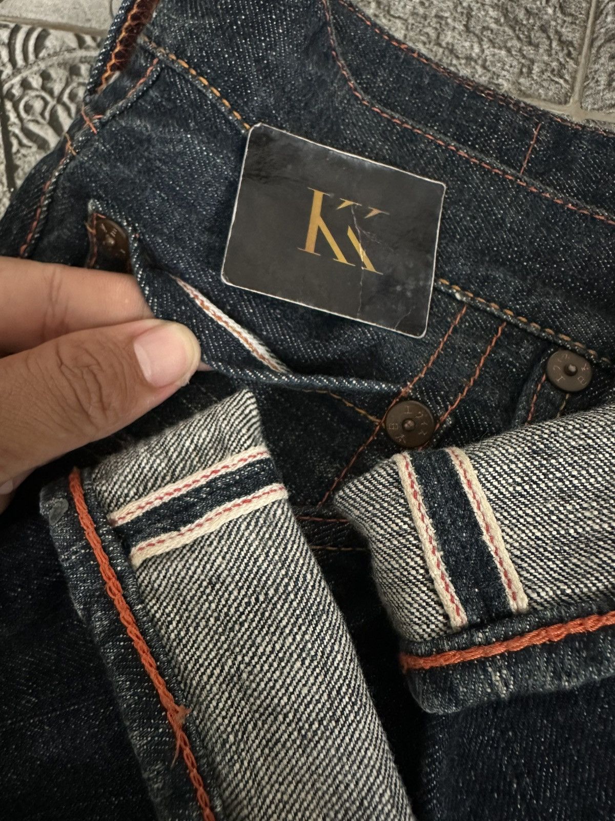 Evisu EVISU PARIS FRANCE RED DAICOCK SELVEDGE DENIM Size US 38 / EU 54 - 5 Thumbnail