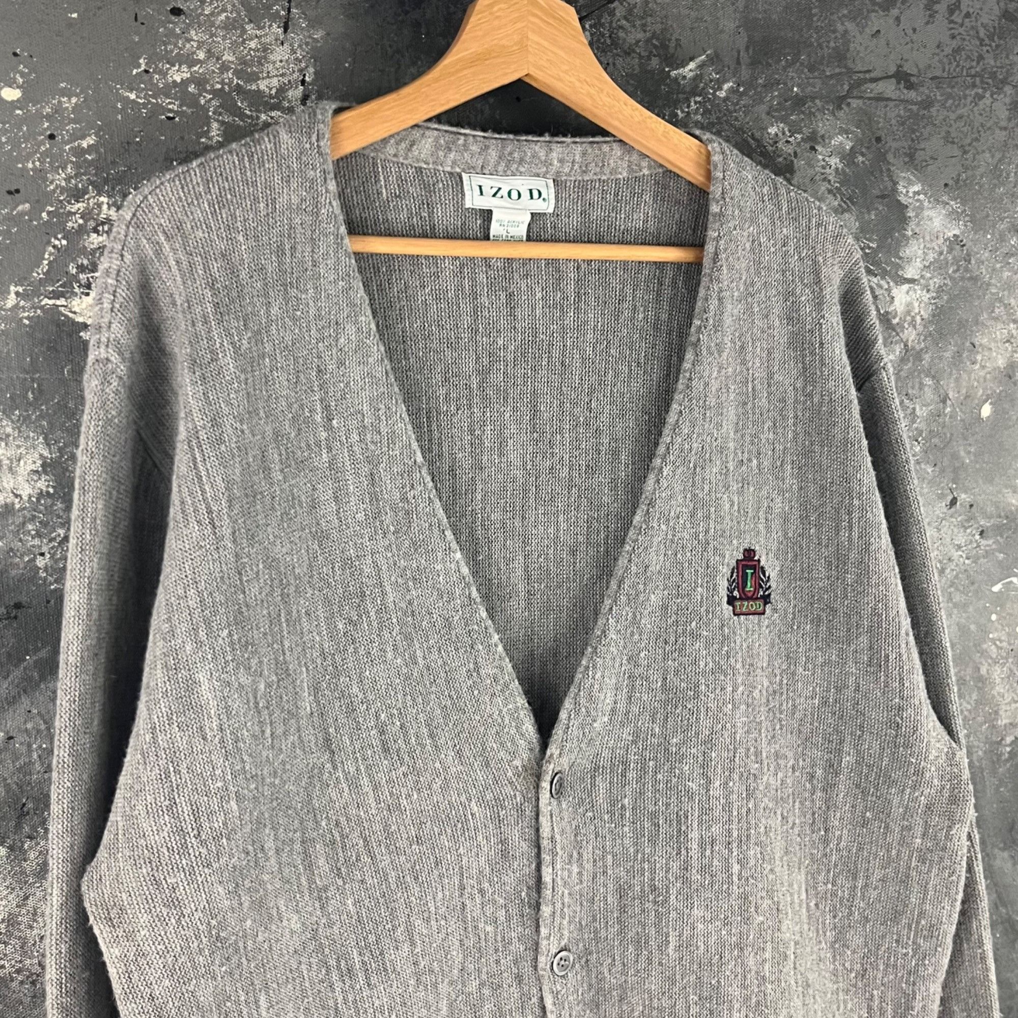 Izod × Vintage Vintage 90’s Izod cardigan Size US L / EU 52-54 / 3 - 2 Thumbnail