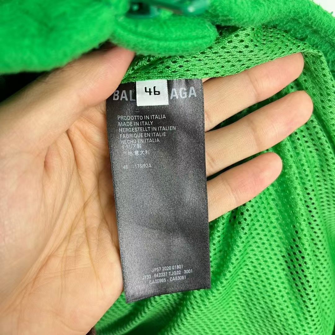 Balenciaga Balenciaga Small Label Green Polar Fleece Zip Jacket 2501-N Size US S / EU 44-46 / 1 - 4 Thumbnail