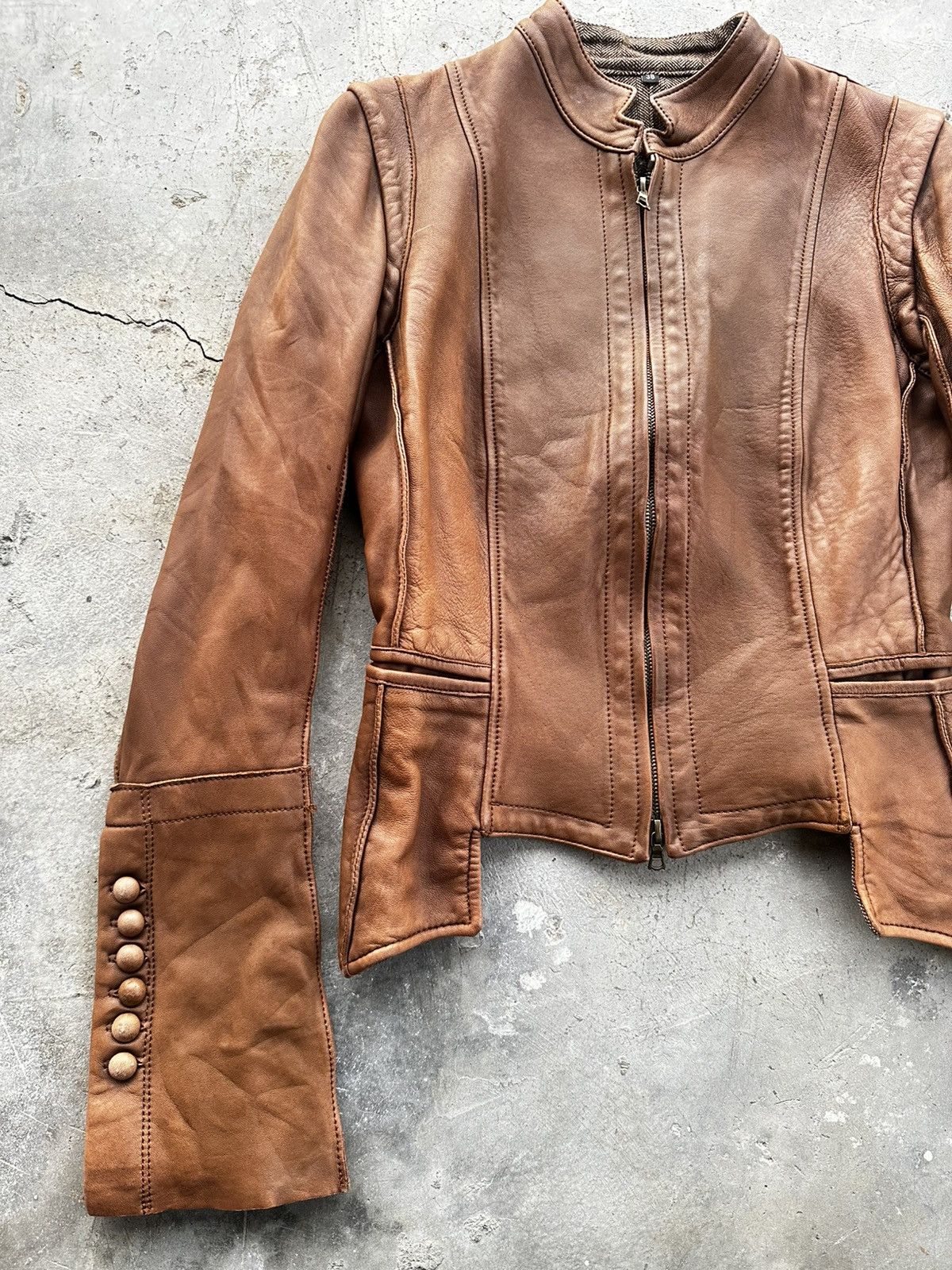 Isaac Sellam Experience Isaac Sellam Experience Leather Jacket Artisanal 00’s Size US S / EU 44-46 / 1 - 9 Thumbnail
