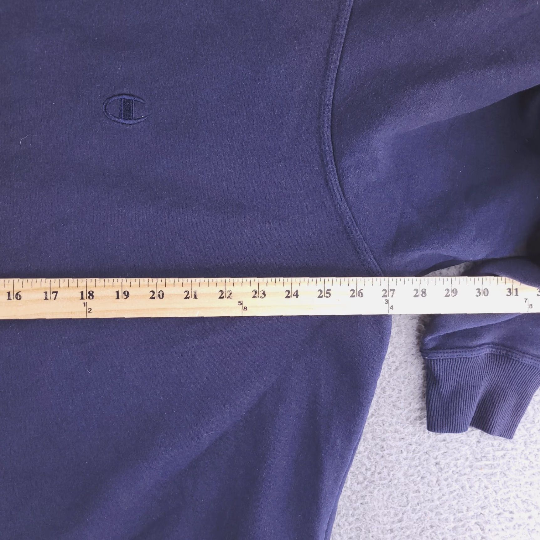 Champion Champion Sweatshirt Mens 2XL Blue Pullover Logo Crewneck, Cotton Blend, Regular, Denim/Blue? Size US XXL / EU 58 / 5 - 6 Thumbnail