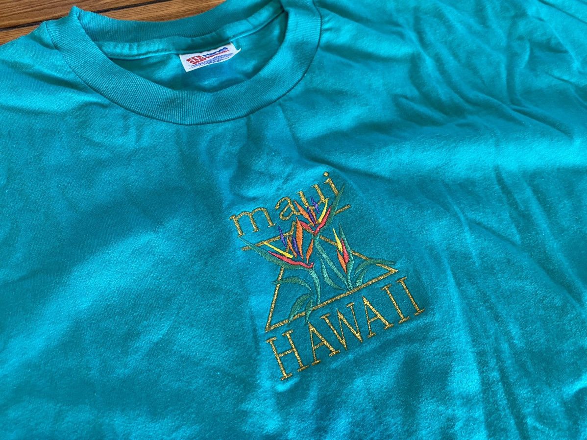 Hanes × Vintage Vintage single stitch Maui Tshirt xl Size US XL / EU 56 / 4 - 3 Thumbnail