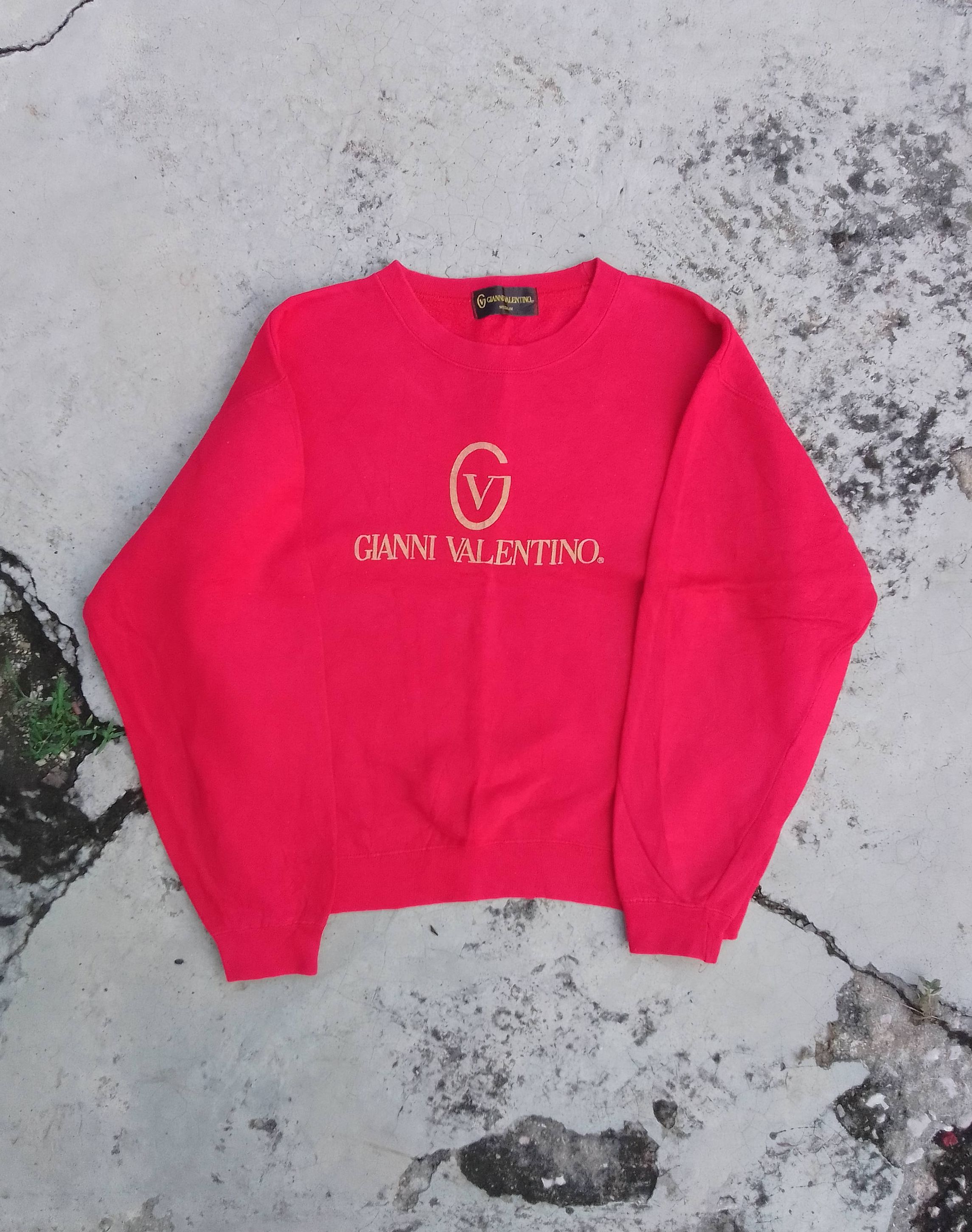Valentino Vintage Valentino Garavani Crewneck Sweatshirt Big Logo Size US S / EU 44-46 / 1 - 1 Thumbnail