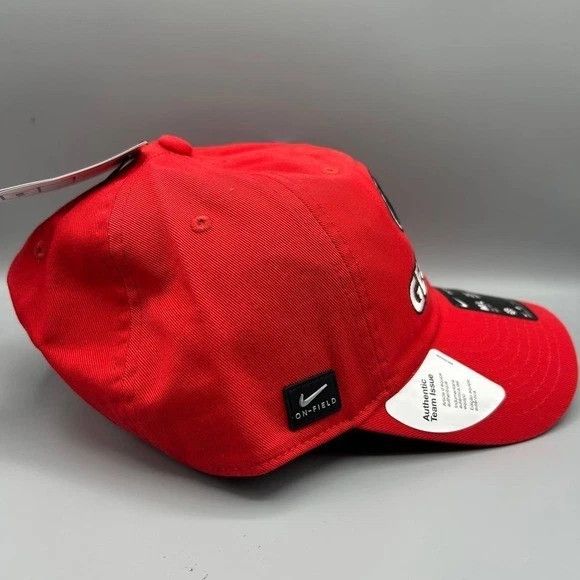 Nike Georgia Bulldogs x Nike Club Hat Men M-L Strap Back Cotton Size ONE SIZE - 5 Thumbnail