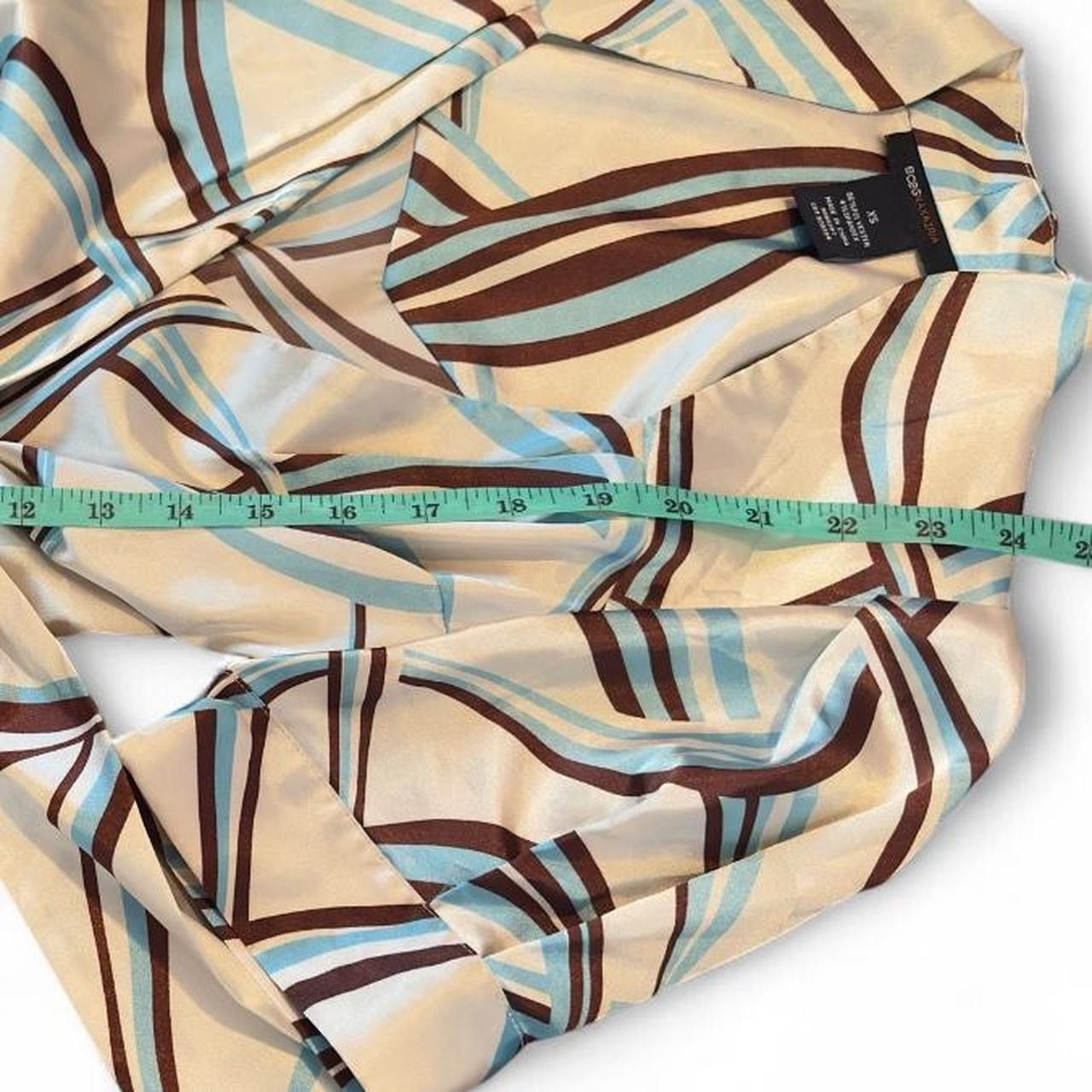 Bcbgmaxazria BCBGMAXAZRIA Swirly abstract groovy wrap vintage Top XS Size XS / US 0-2 / IT 36-38 - 6 Thumbnail