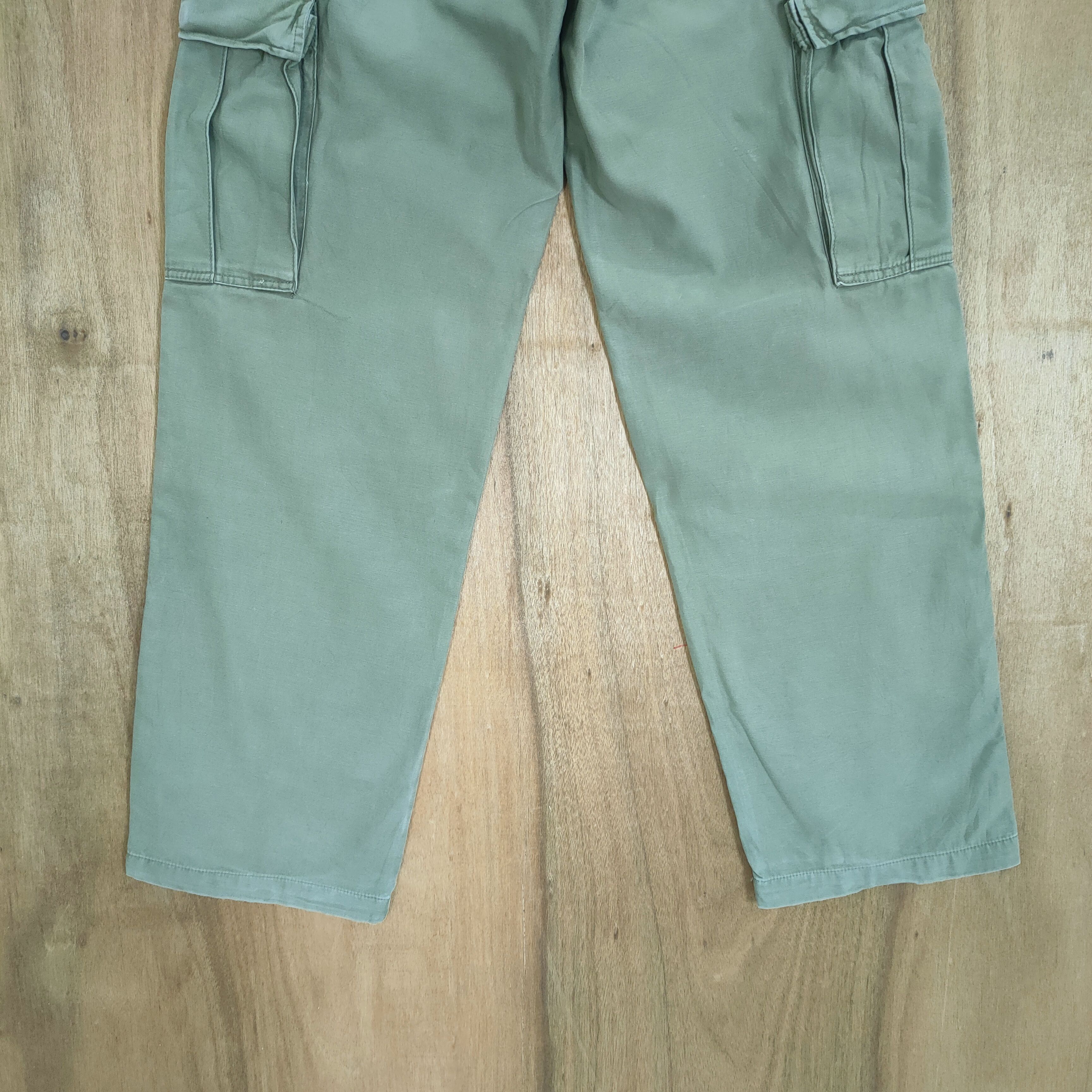 Japanese Brand VINTAGE B NUMBER GREEN CARGO PANTS Size US 32 / EU 48 - 9 Thumbnail