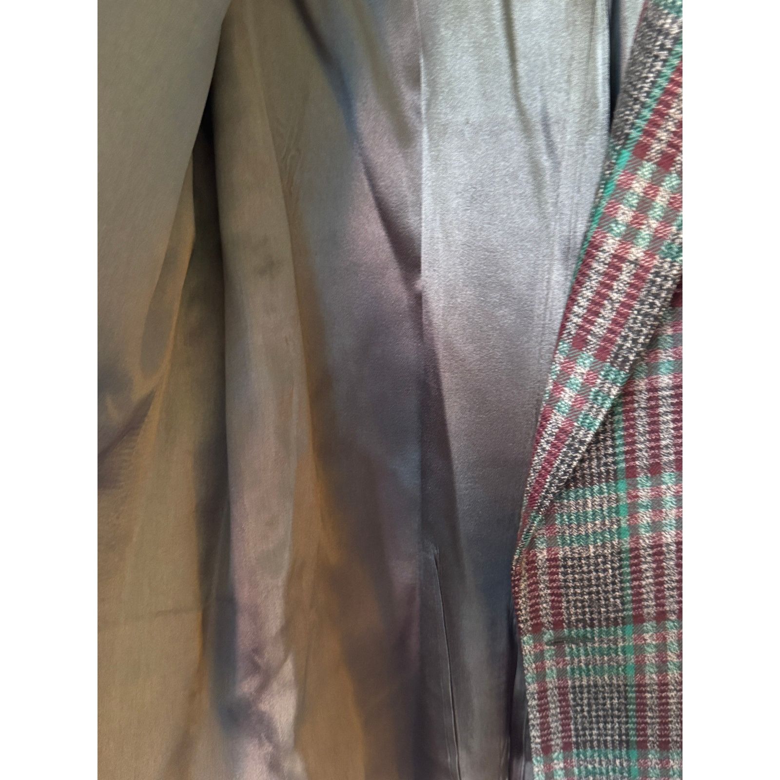 Kenzo Kenzo Women's Multicolor Wool Check Weave Double Jacket Size M / US 6-8 / IT 42-44 - 4 Thumbnail