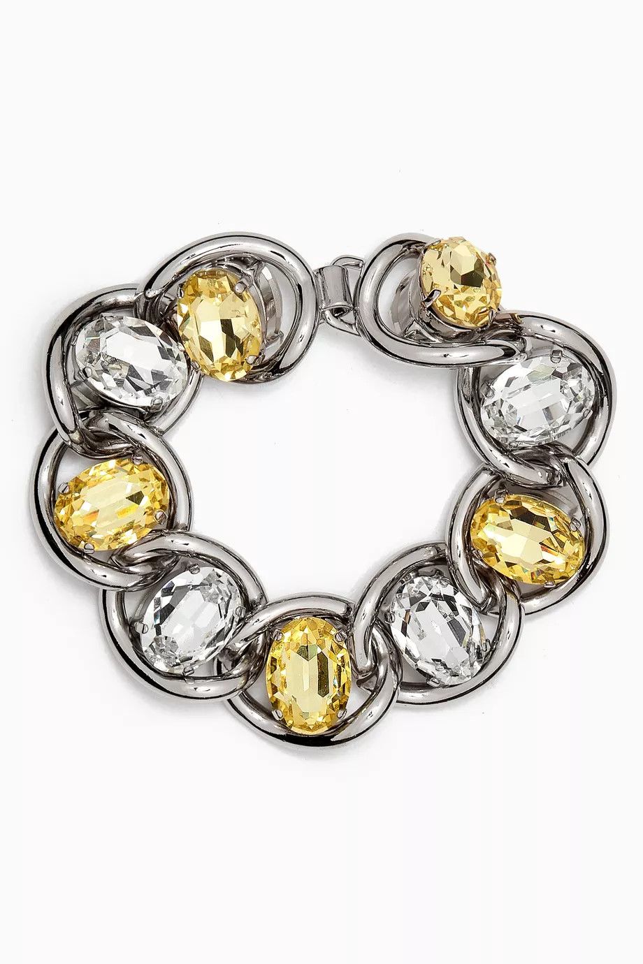 Marni o1f1d3z0725 Size: OS / Chunky Rhinestone Bracelet in Silver Size ONE SIZE - 1 Thumbnail