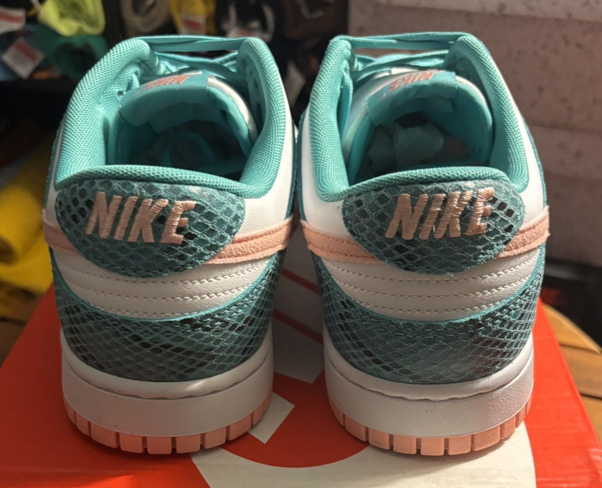 Nike Nike Dunk Low Retro Snakeskin Washed Teal Size US 10.5 / EU 43-44 - 5 Thumbnail