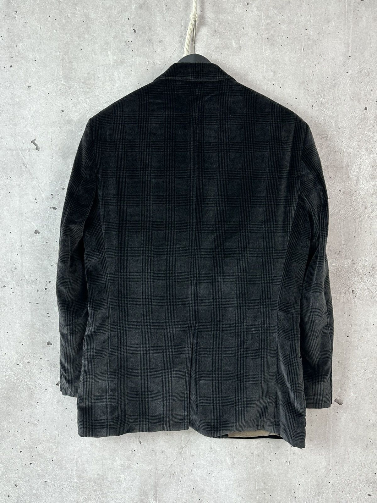 Hugo Boss Vintage Hugo Boss Monsieur 90s Check Brown Velour Blazer Size US L / EU 52-54 / 3 - 7 Thumbnail
