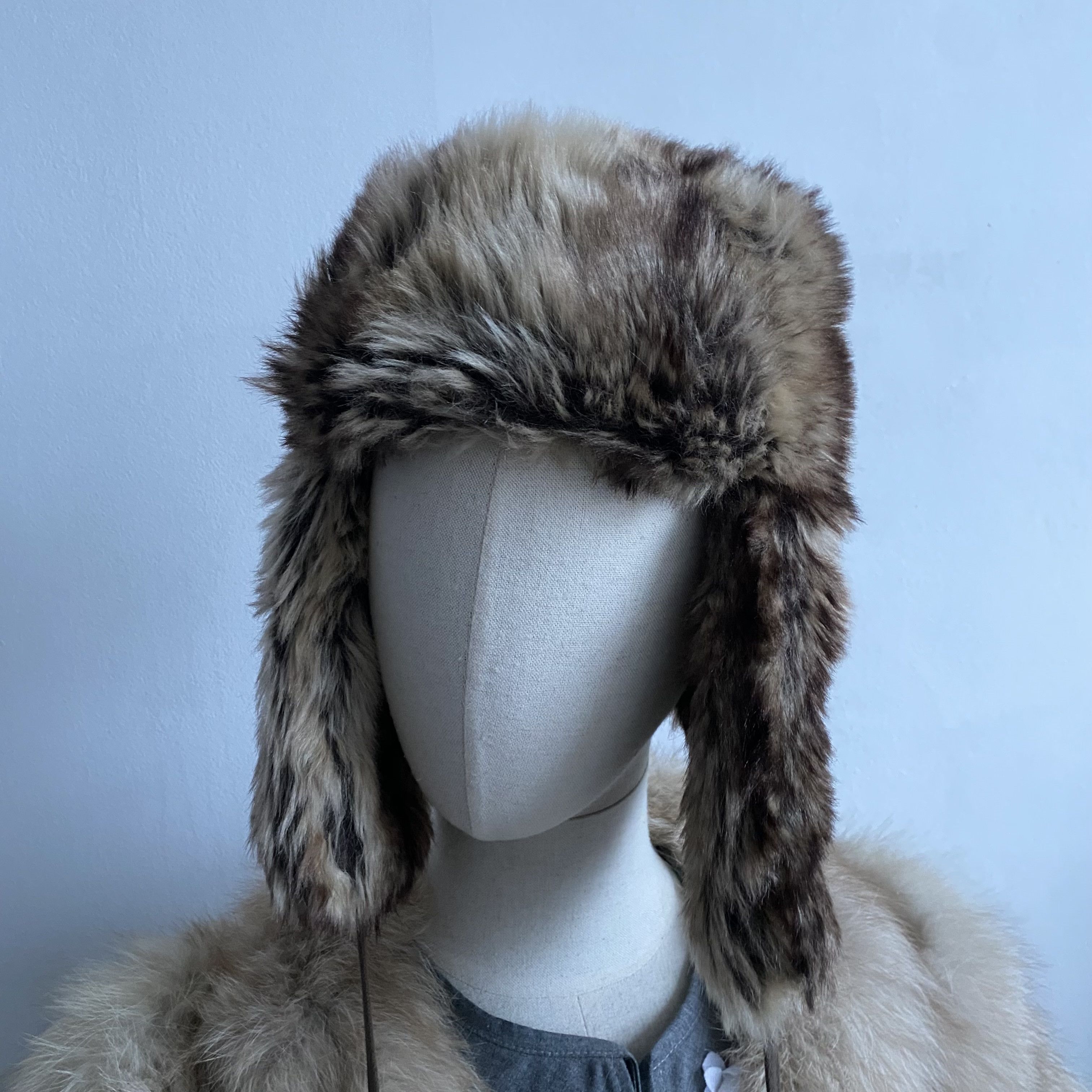 Hysteric Glamour Y2K Vintage Japanese Winter Faux Fur Hat Avant-garde Ushanka Size ONE SIZE - 5 Thumbnail