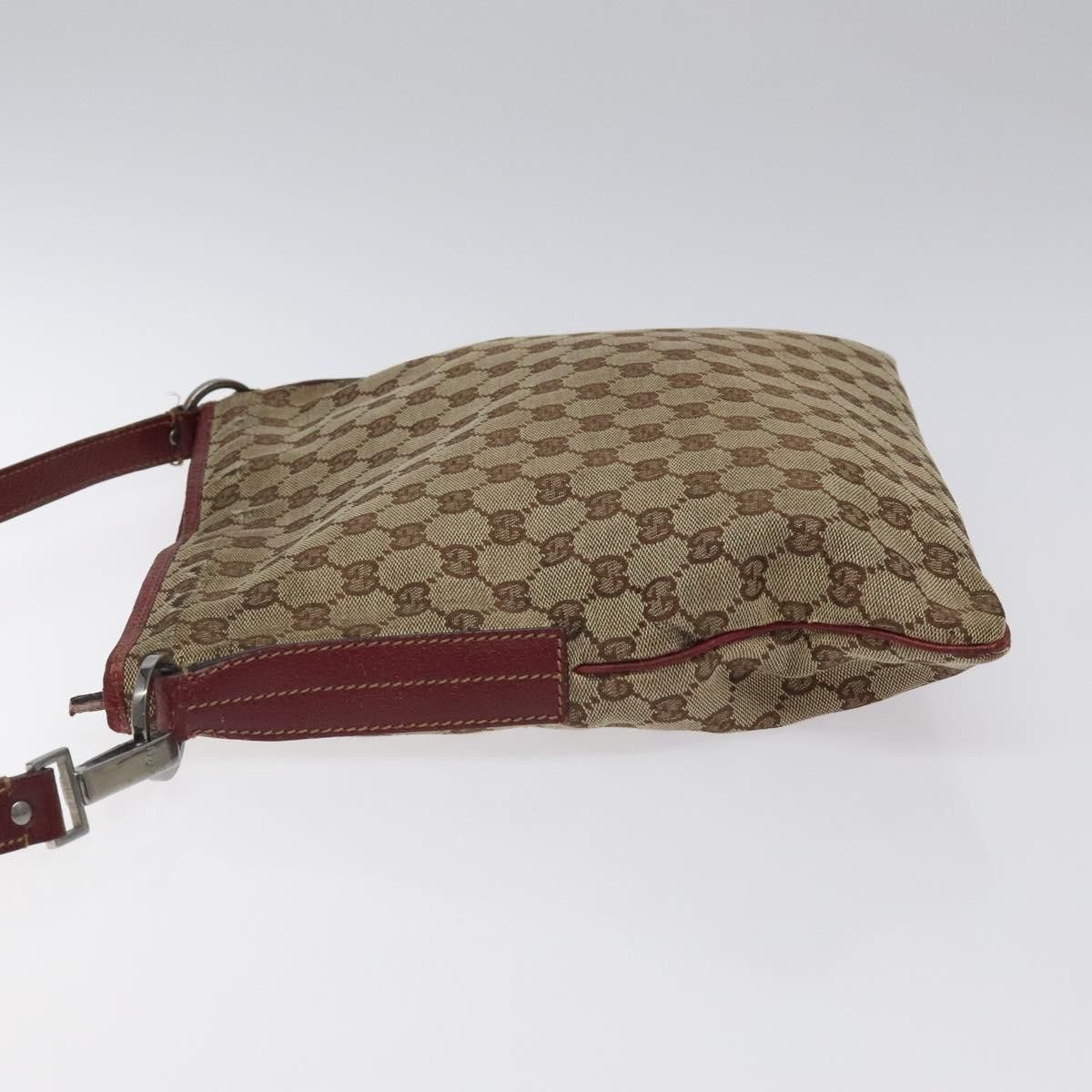 Gucci GUCCI GG Canvas Shoulder Bag Beige Silver Size ONE SIZE - 5 Thumbnail