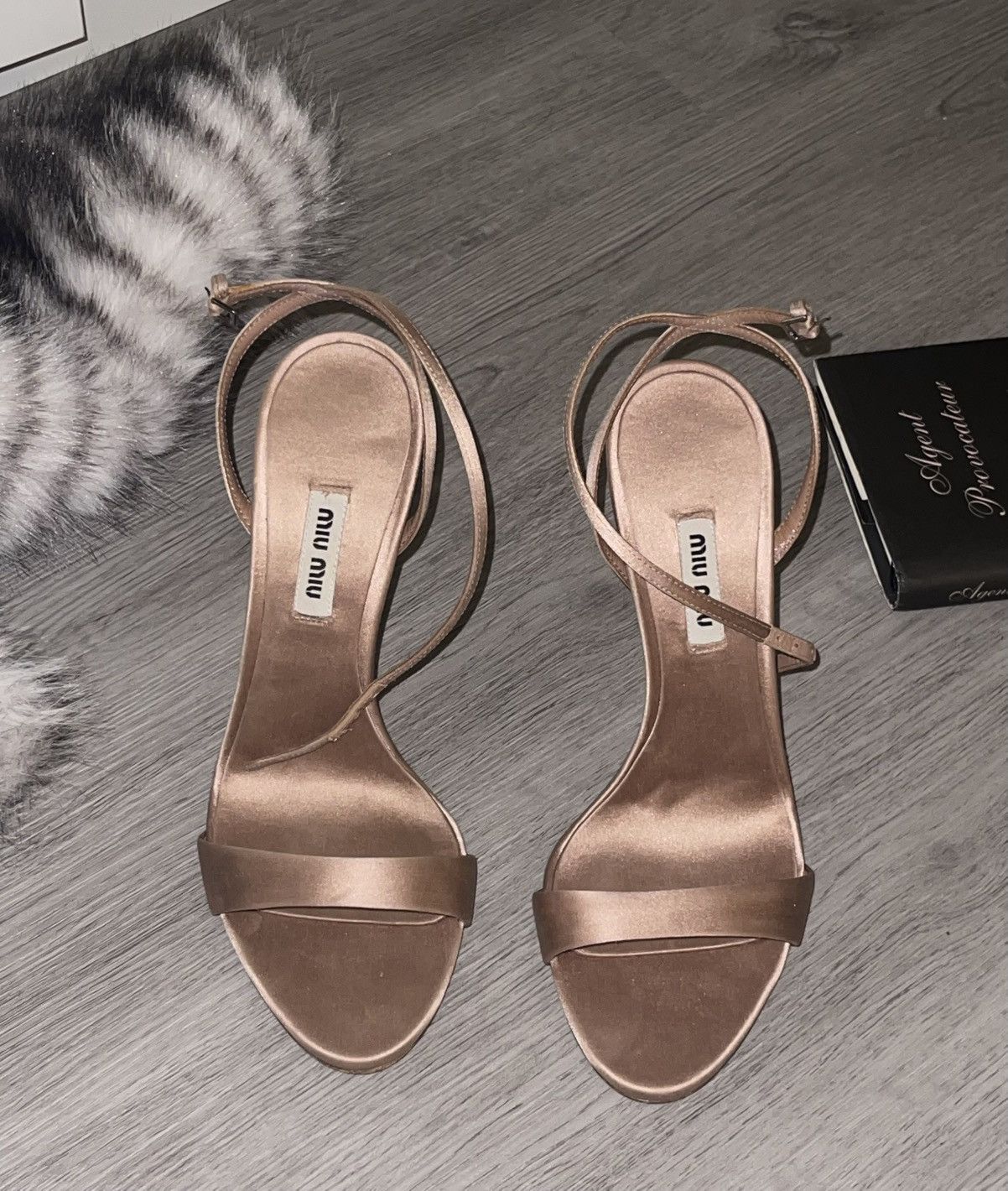 Miu Miu Miu Miu satin crystal heels Size US 7.5 / IT 37.5 - 1 Thumbnail