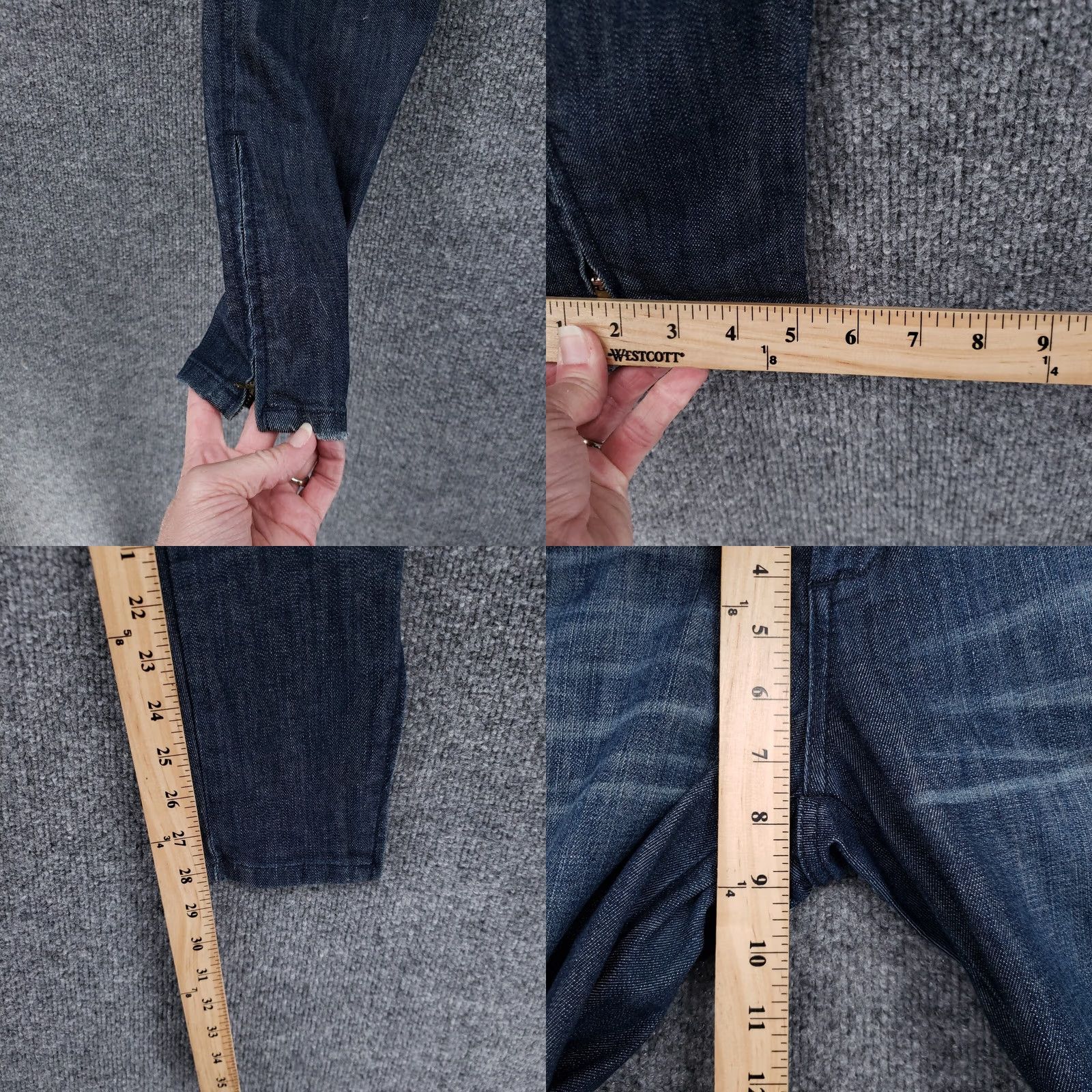 Forever 21 FOREVER 21 Jeans Womens Skinny Ankle Zip Distressed Rinse Blue Denim Low Rise Size 26" / US 2 / IT 38 - 9 Thumbnail