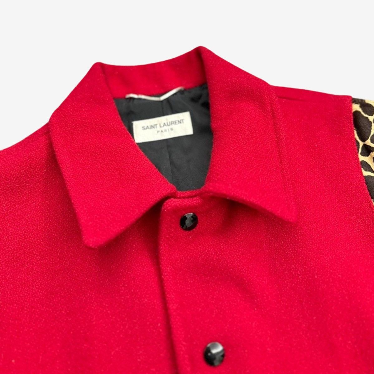 Saint Laurent Paris Saint Laurent SS14 Red Leo Teddy Sz. 44 Size US S / EU 44-46 / 1 - 4 Thumbnail