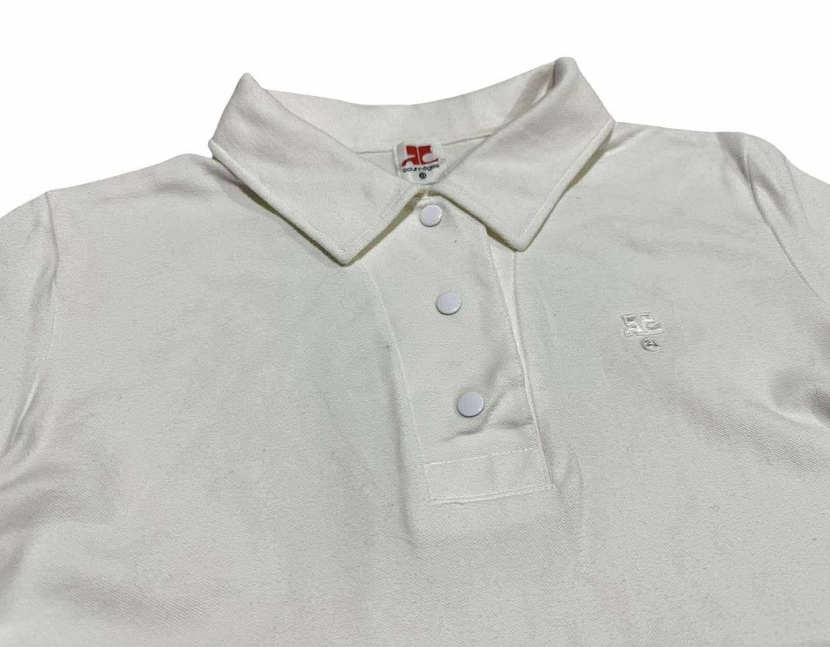 Courreges 🔥Nice Vintage Courreges Polo Shirt Embroidered Logo Size S / US 4 / IT 40 - 6 Thumbnail