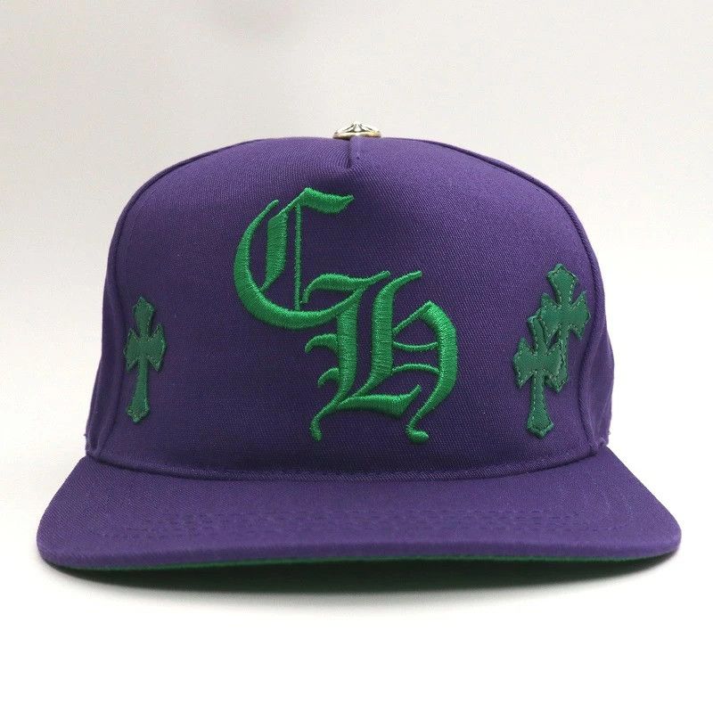 Chrome Hearts CHROME HEARTS Mini Cemetery Cross Patch Hat Purple / Green Size ONE SIZE - 1 Thumbnail