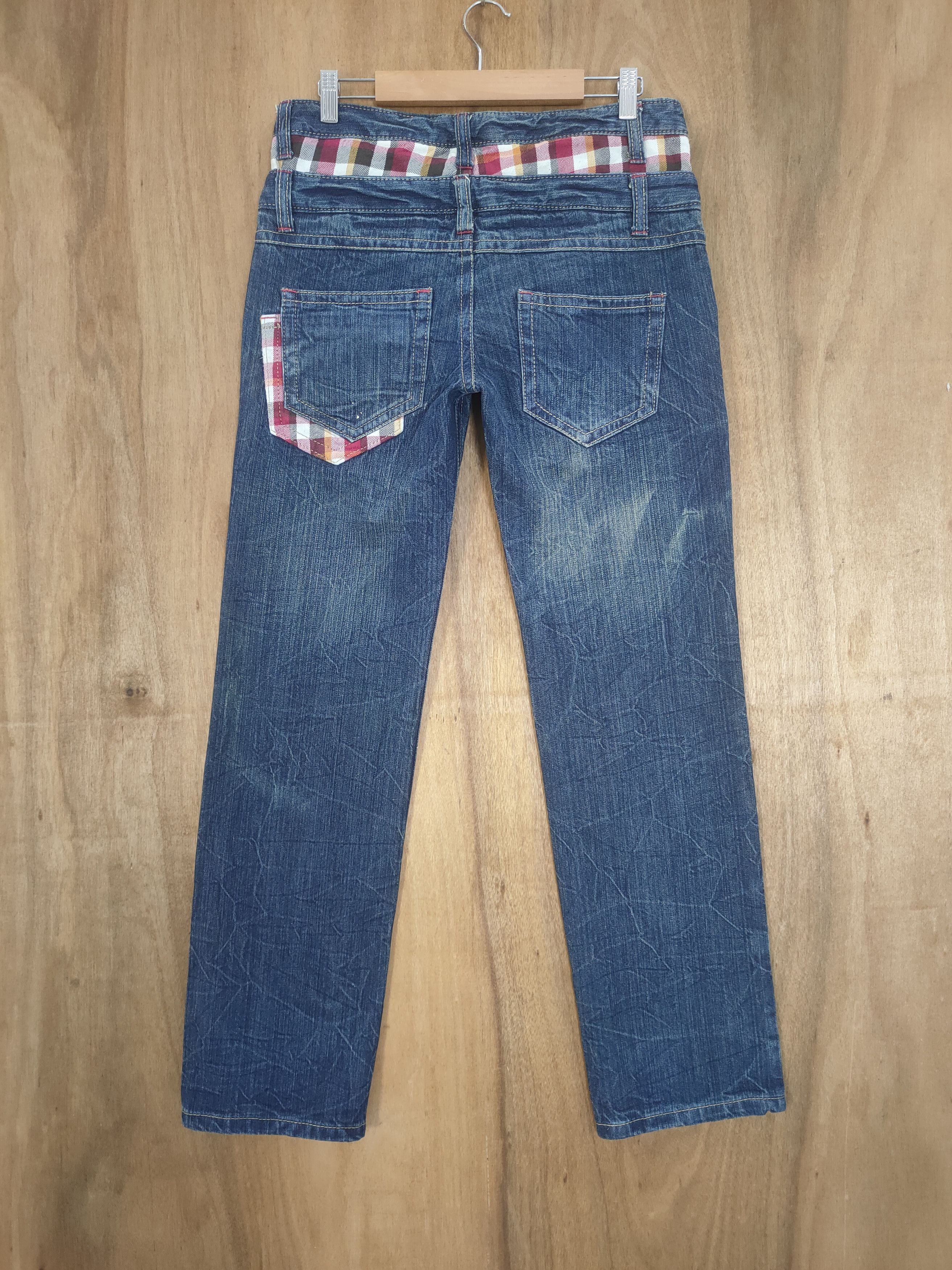 Japanese Brand JAPANESE BRAND DOUBLE WAIST JEAN DENIM CARGO PANTS Size US 31 - 6 Thumbnail