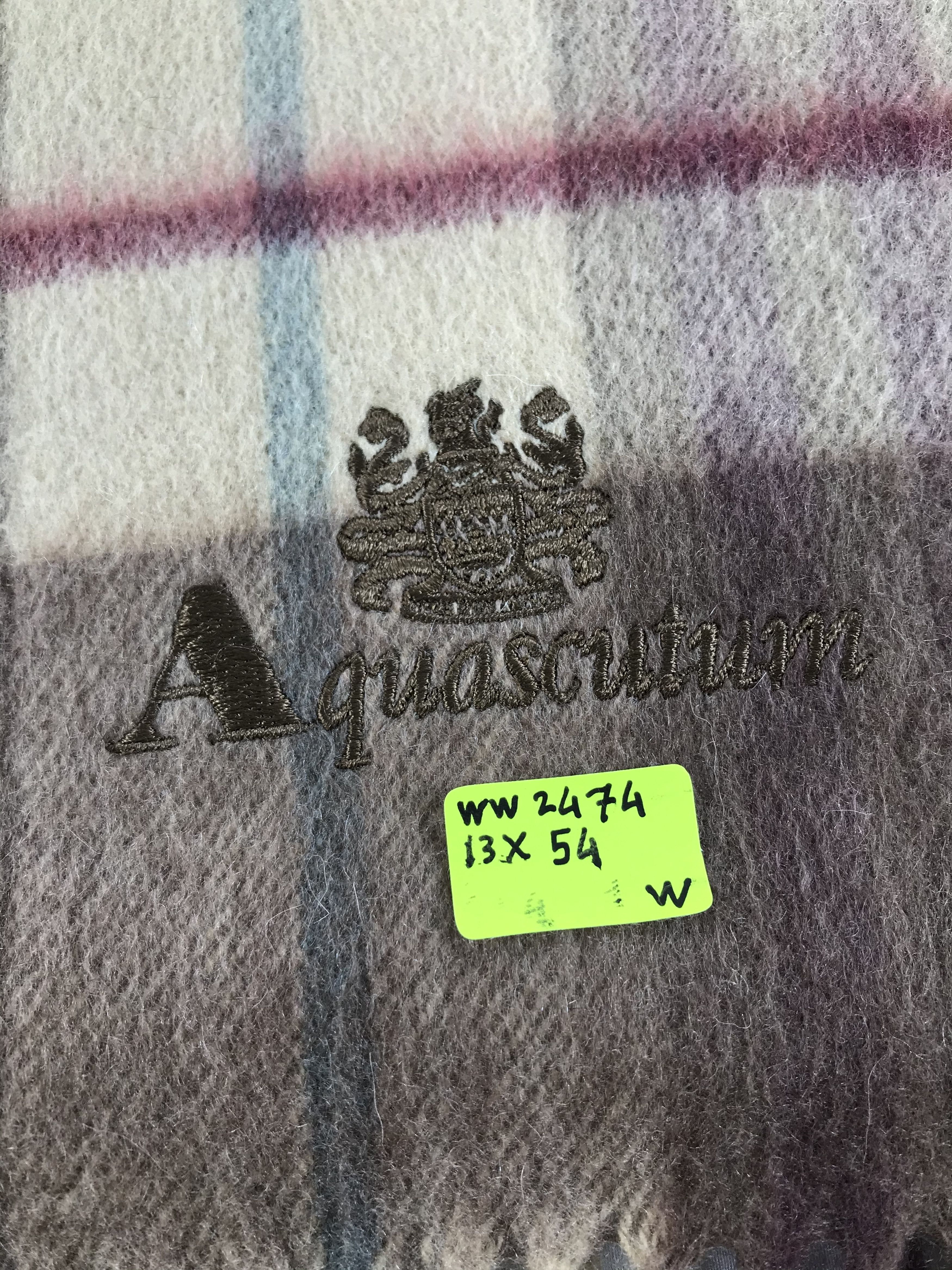 Aquascutum × Vintage Aquascutum Scarf / Muffler / Neckwear - WW2474 Size ONE SIZE - 4 Thumbnail