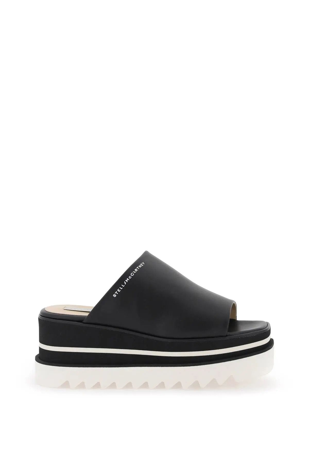 image of Stella Mccartney O1S22I1N1223 Sneak Elyse Clogs In White Black Shoes, Women's (Size 7)