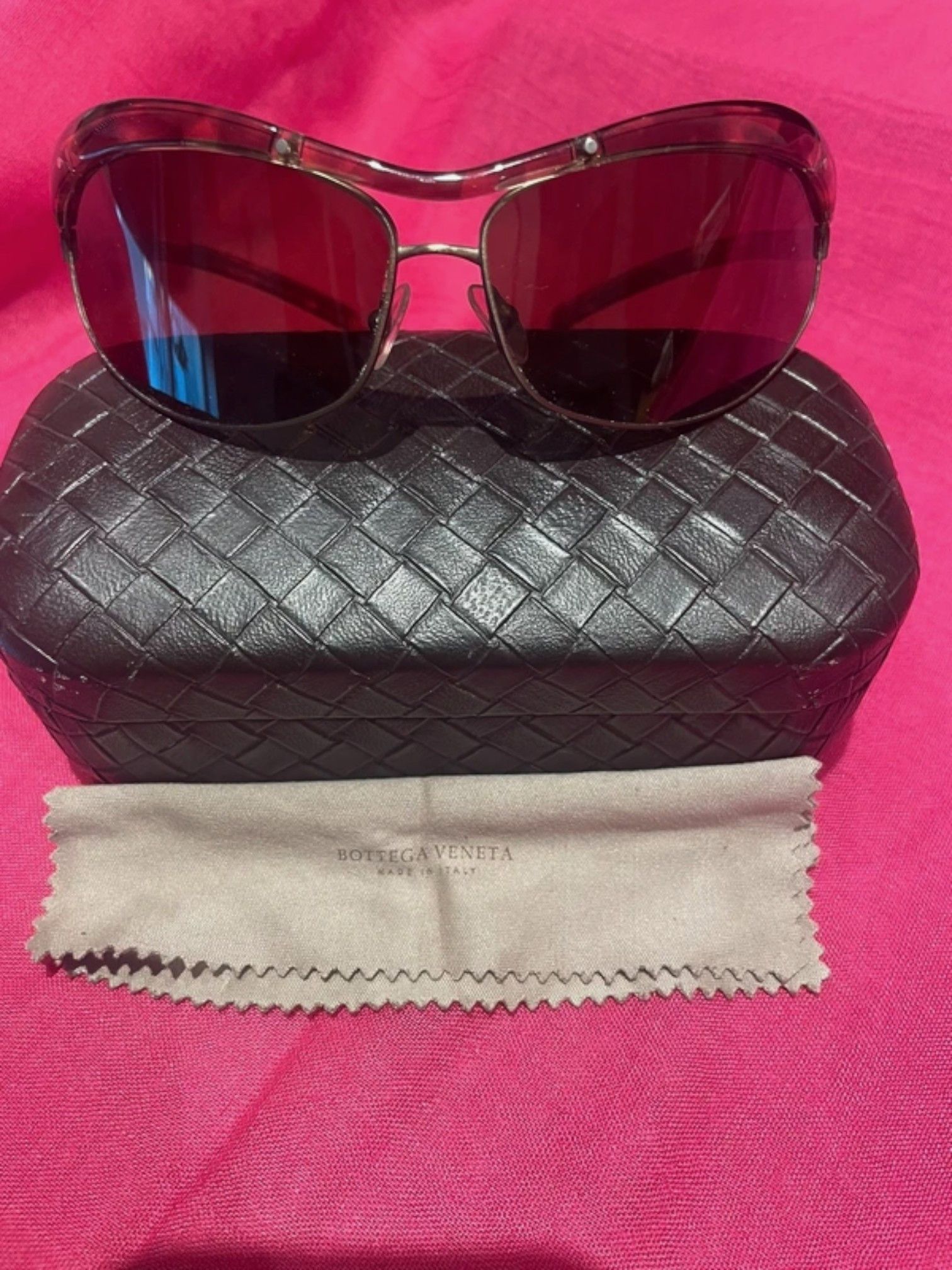 Bottega Veneta Bottega Veneta Tortoiseshell Aviator Sunglasses Size ONE SIZE - 7 Thumbnail
